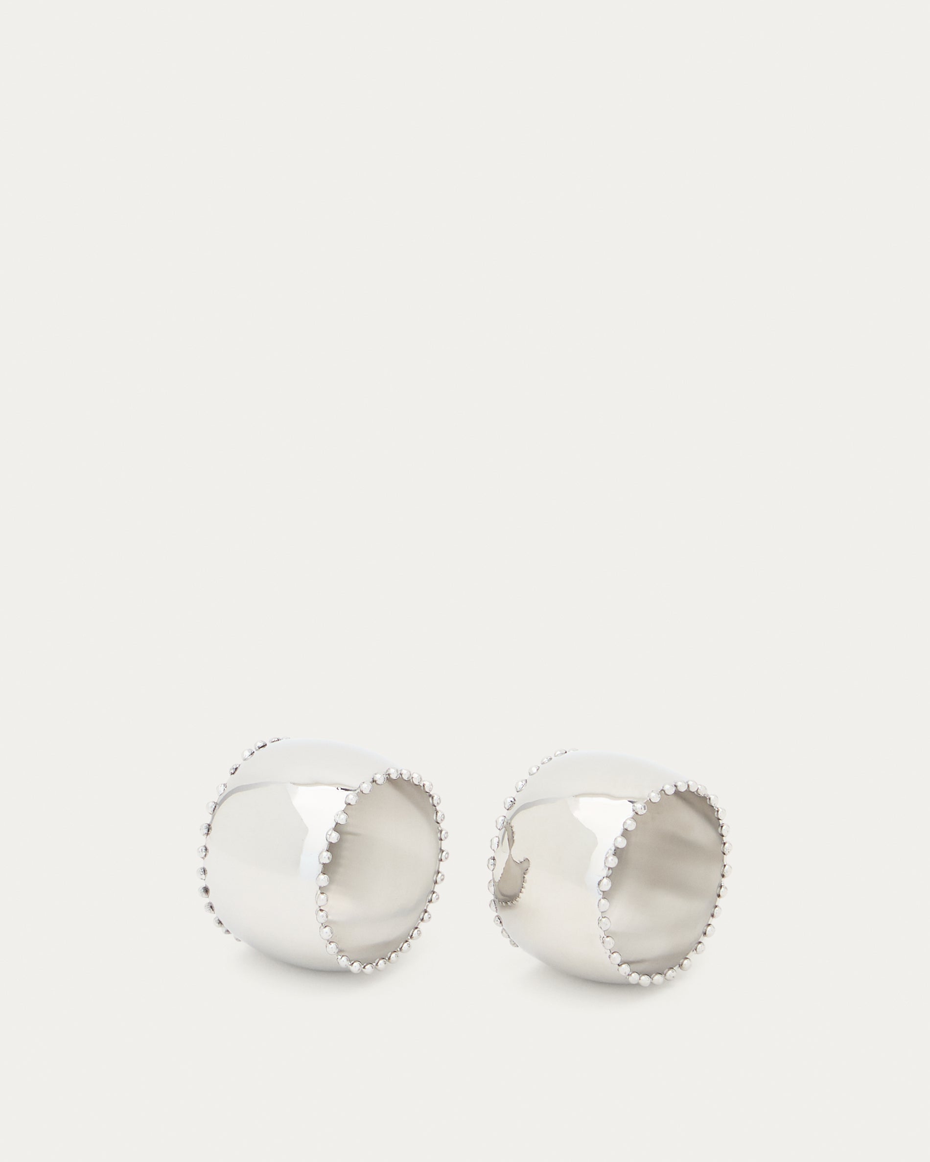 Nirela set of 2 stainless steel napkin rings - Product View