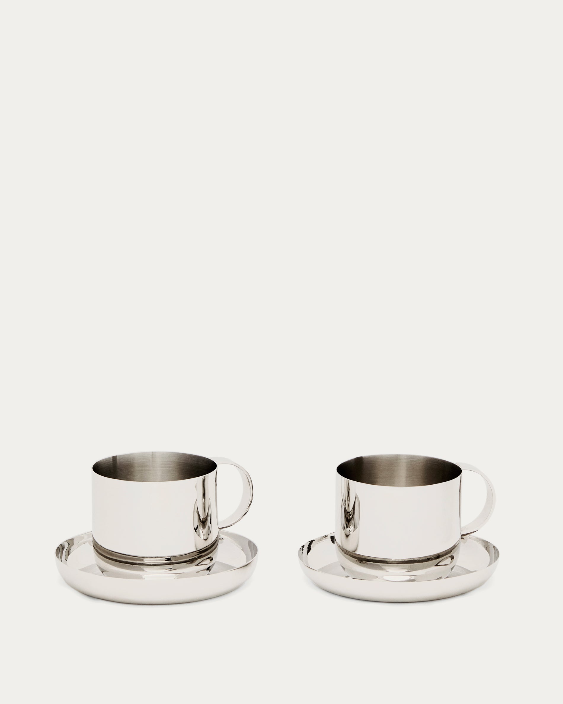 Nirela set of 2 stainless steel cups - Product View