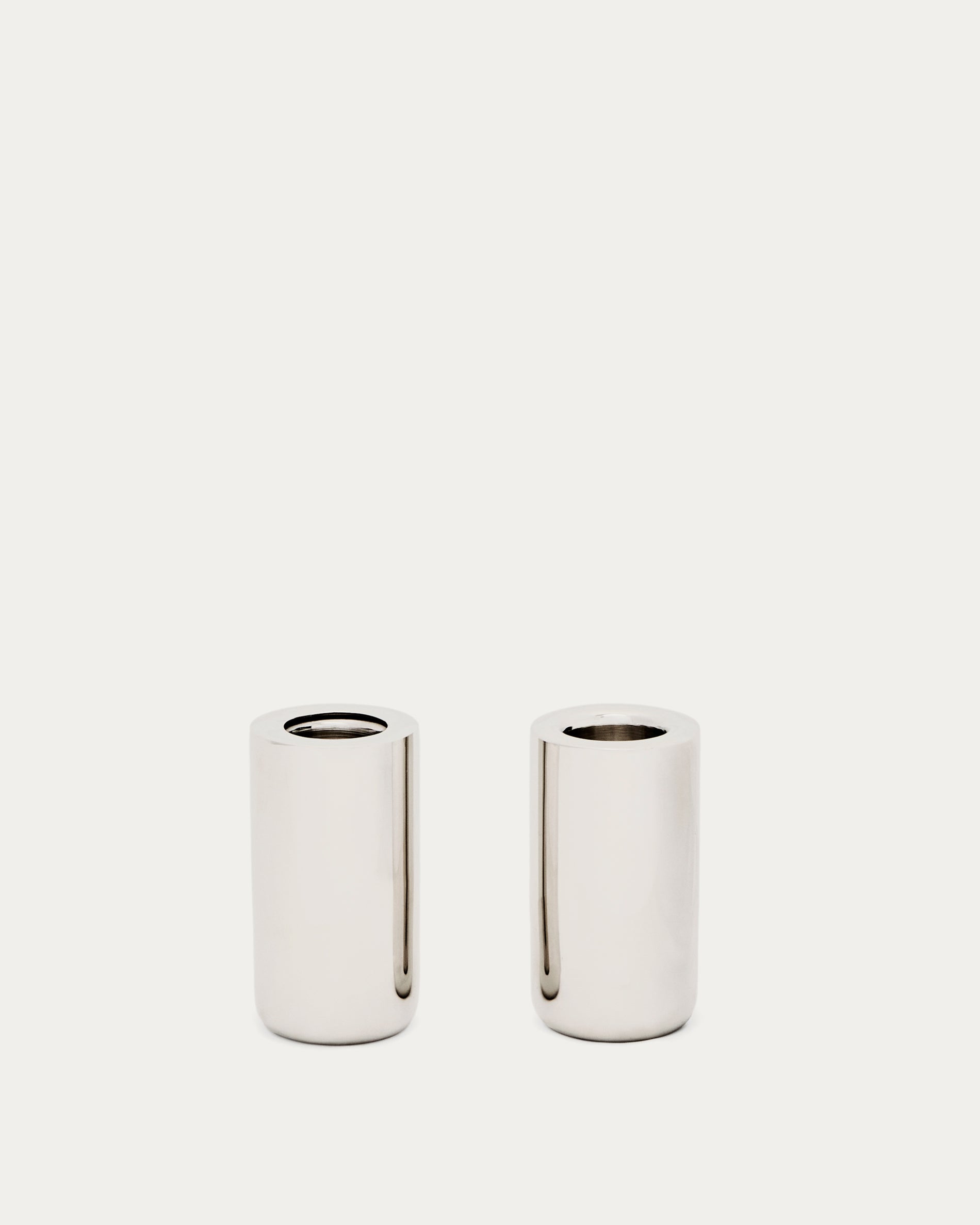 Nirela set of 2 candle holders 7cm - Product View