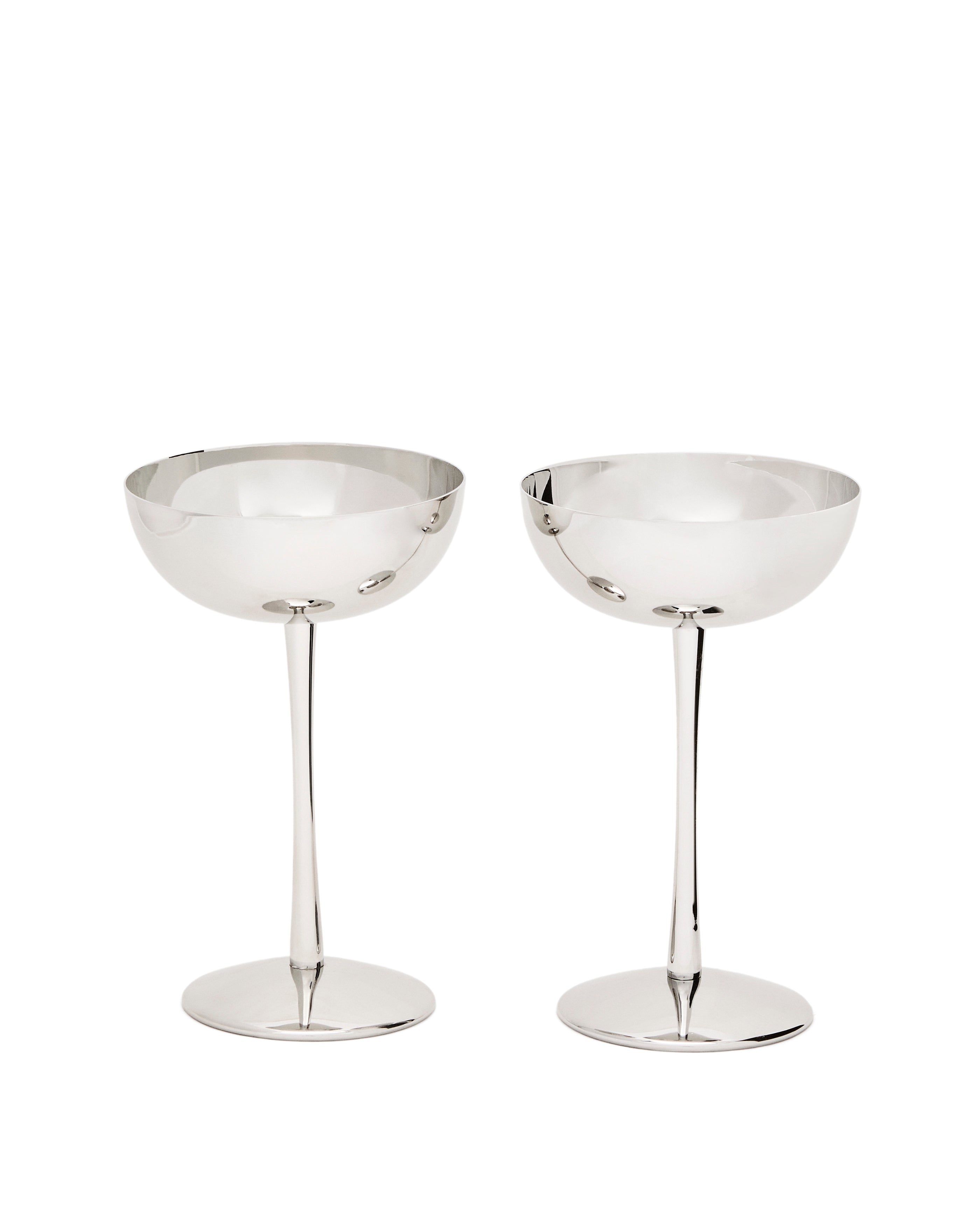 Nirela set of 2 stainless steel glasses - Product Image