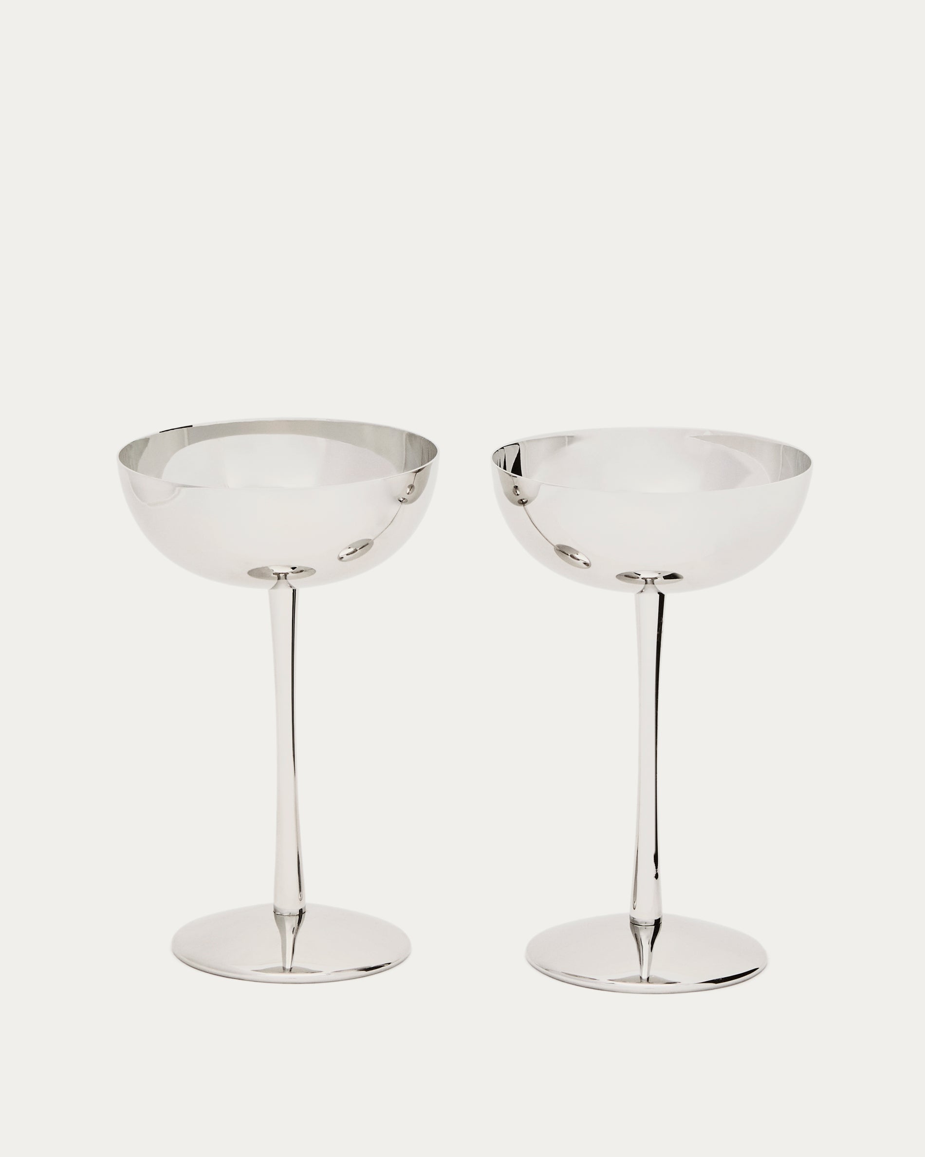 Nirela set of 2 stainless steel glasses - Product View