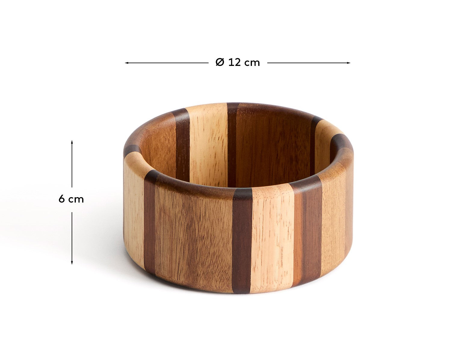 Nover bowl in acacia wood FSC 100% - Measurements