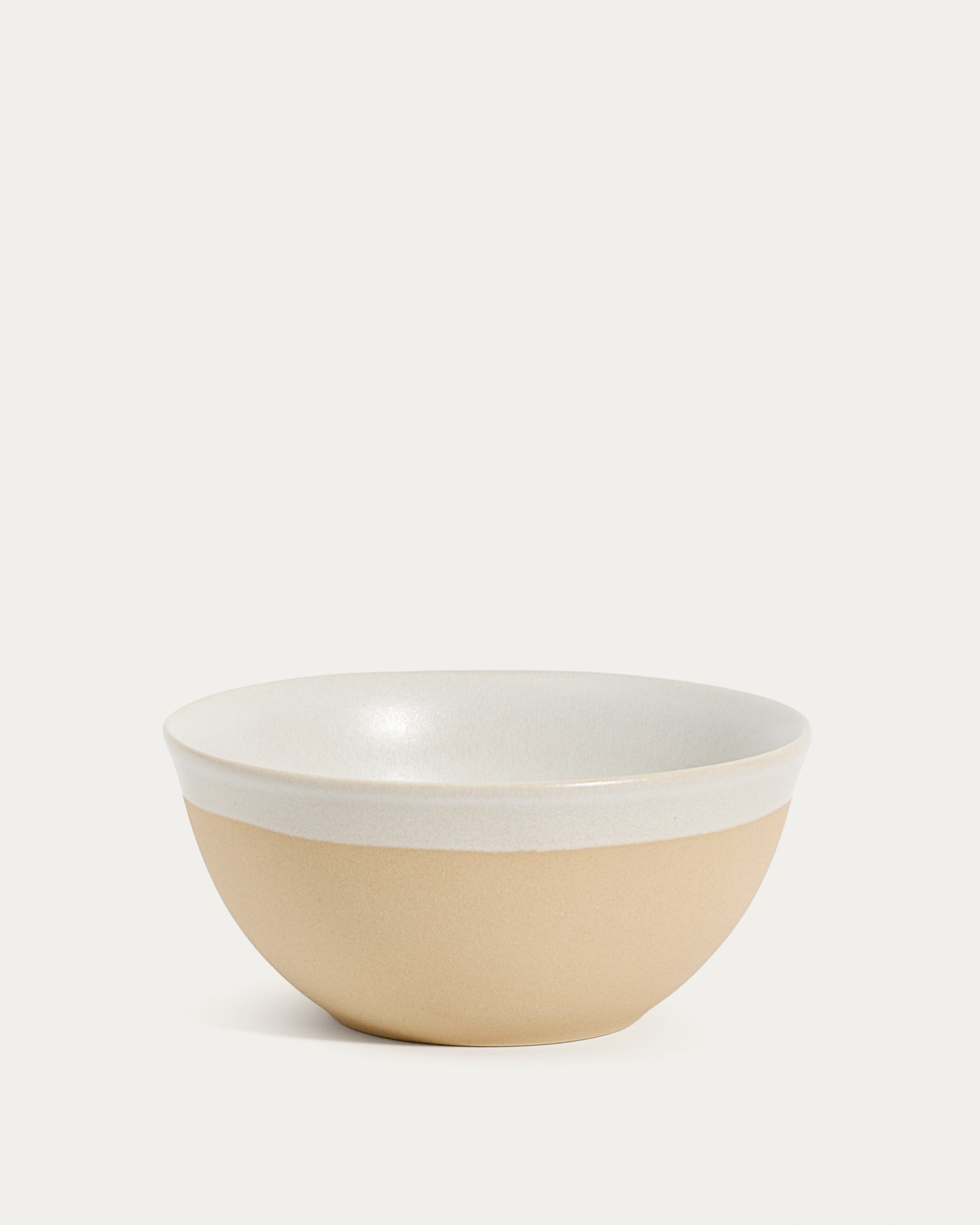 Beige Azir ceramic bowl - Product View