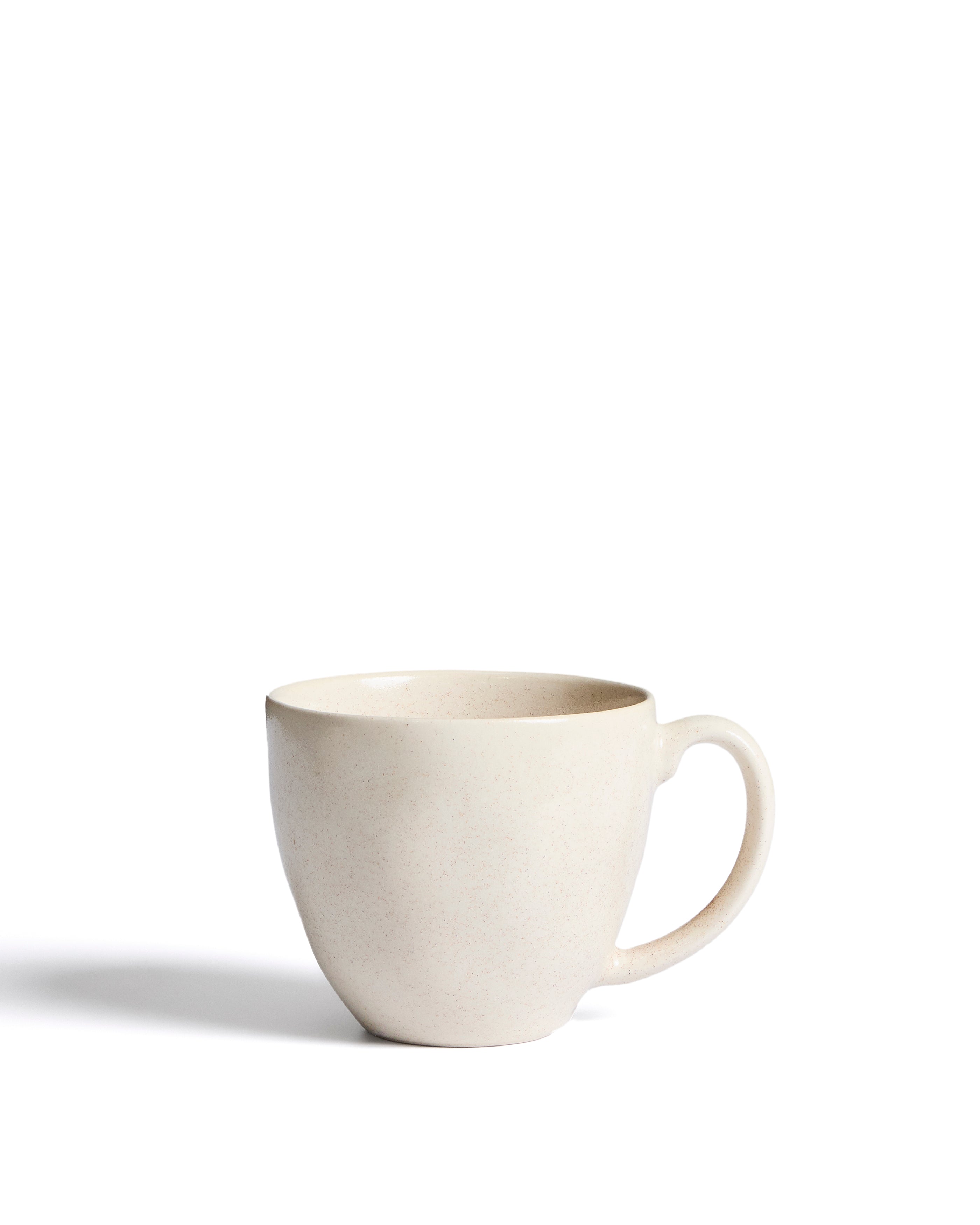 Sermin beige ceramic mug - Product Image