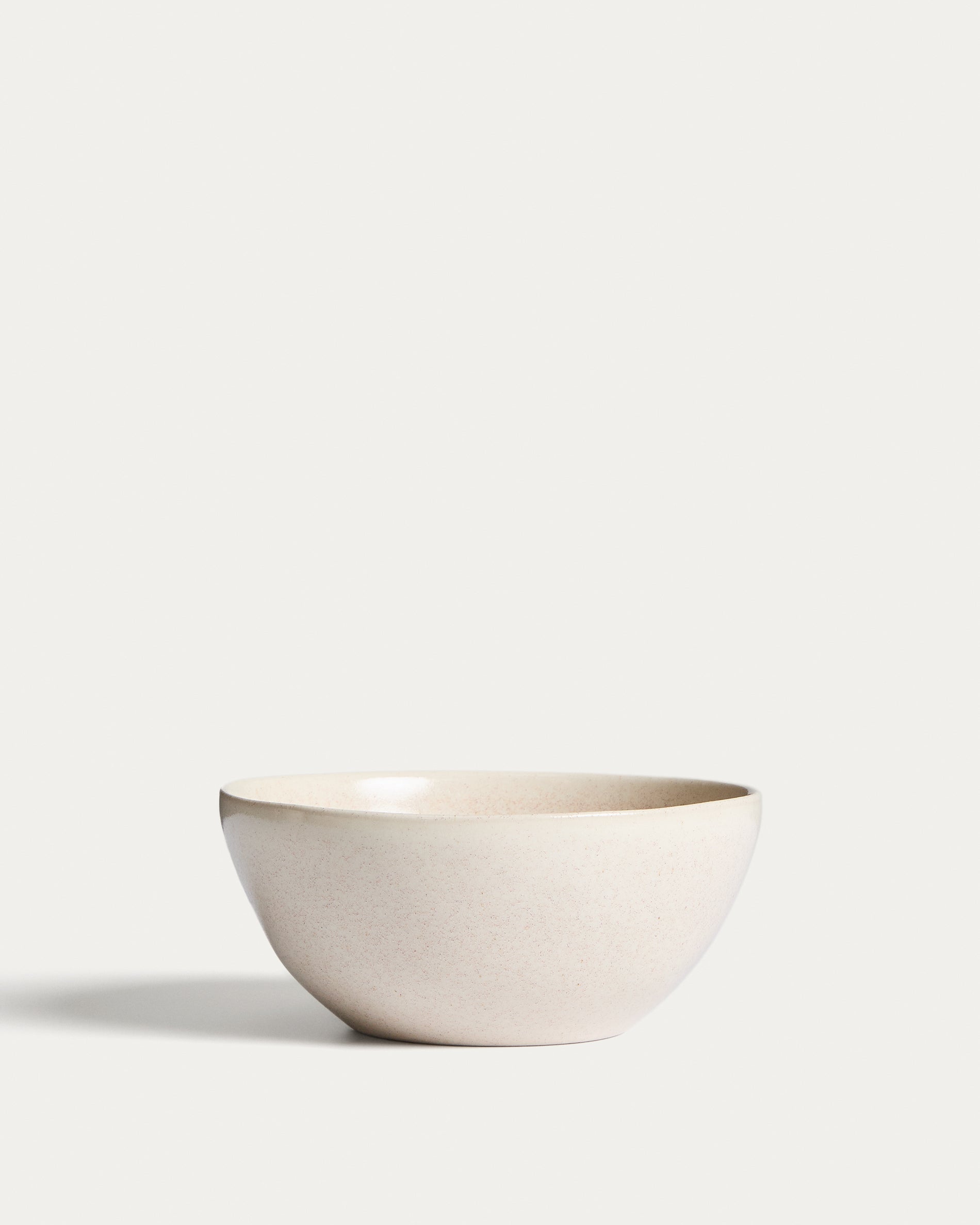 Sermin beige ceramic bowl - Product View
