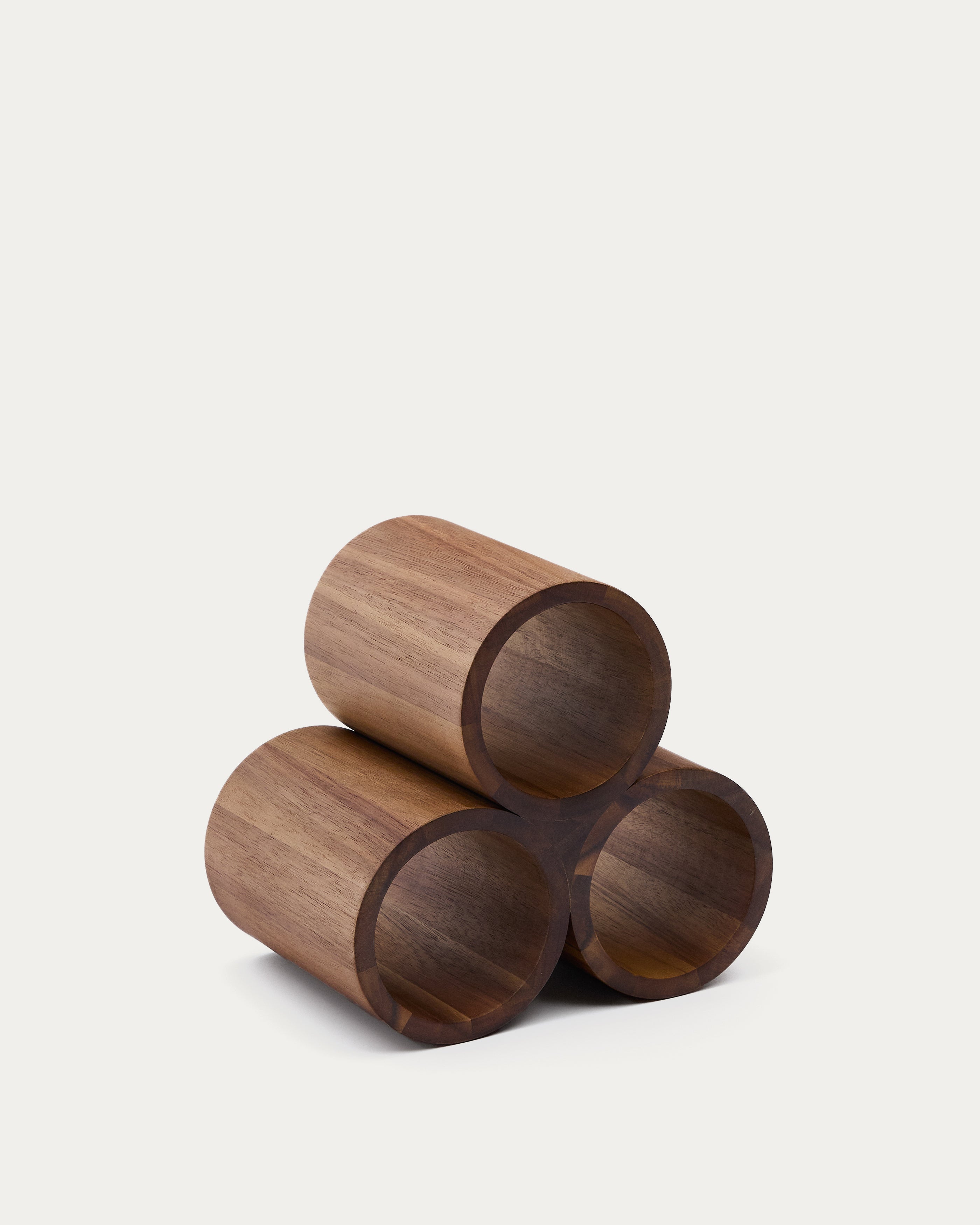 Sesilu small bottle rack in FSC 100% acacia wood - Product View