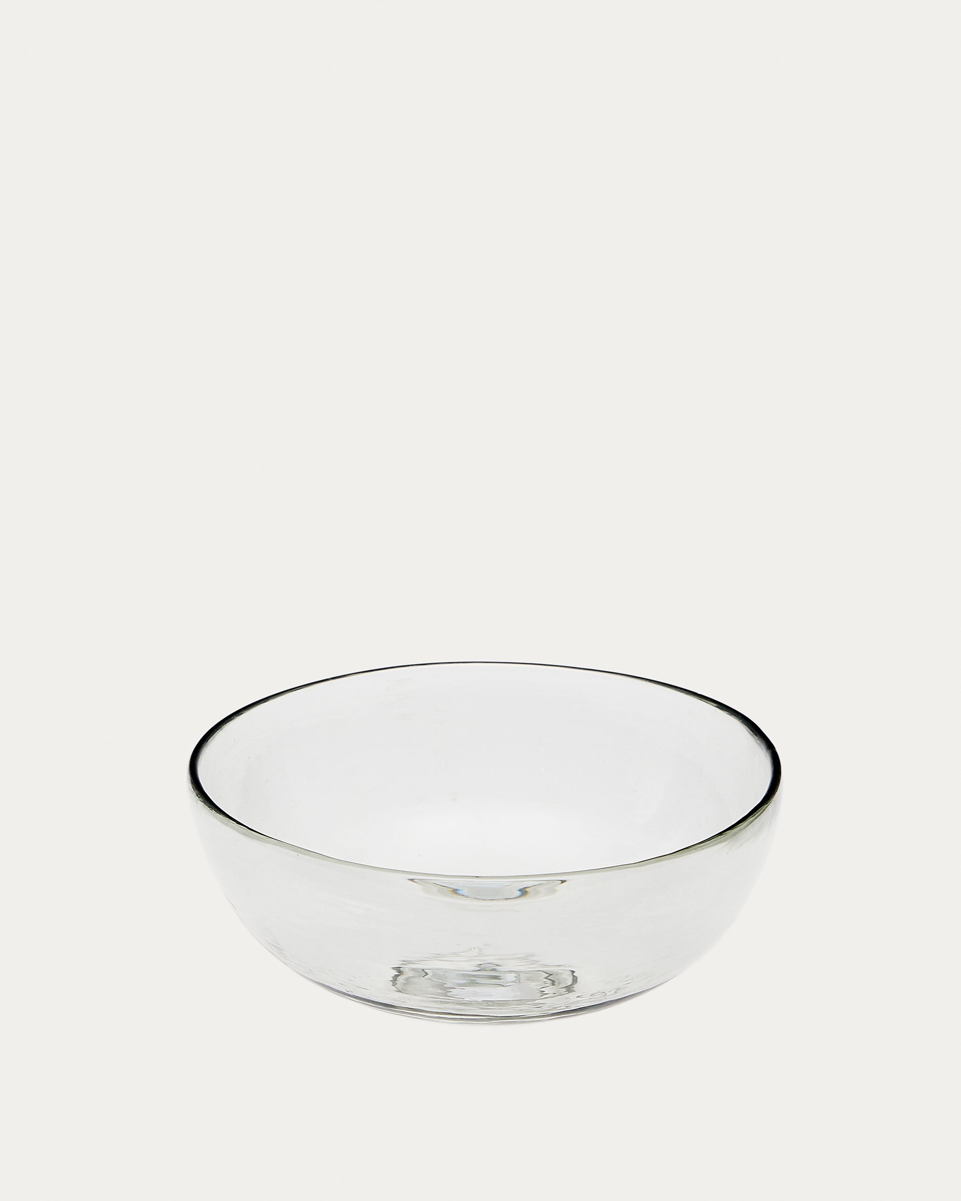 Silitia large bowl, made of transparent recycled glass
