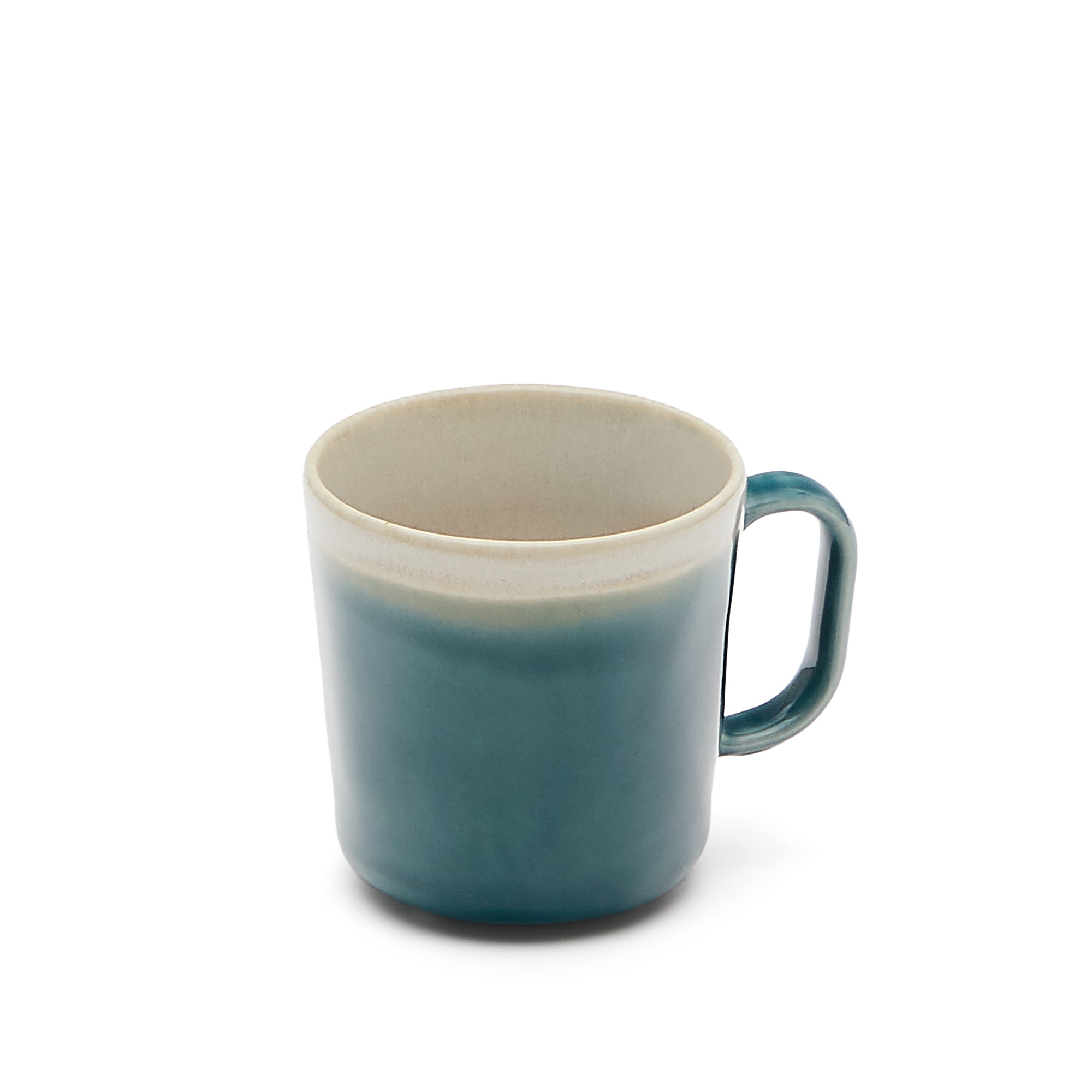 Sanet blue and white ceramic mug