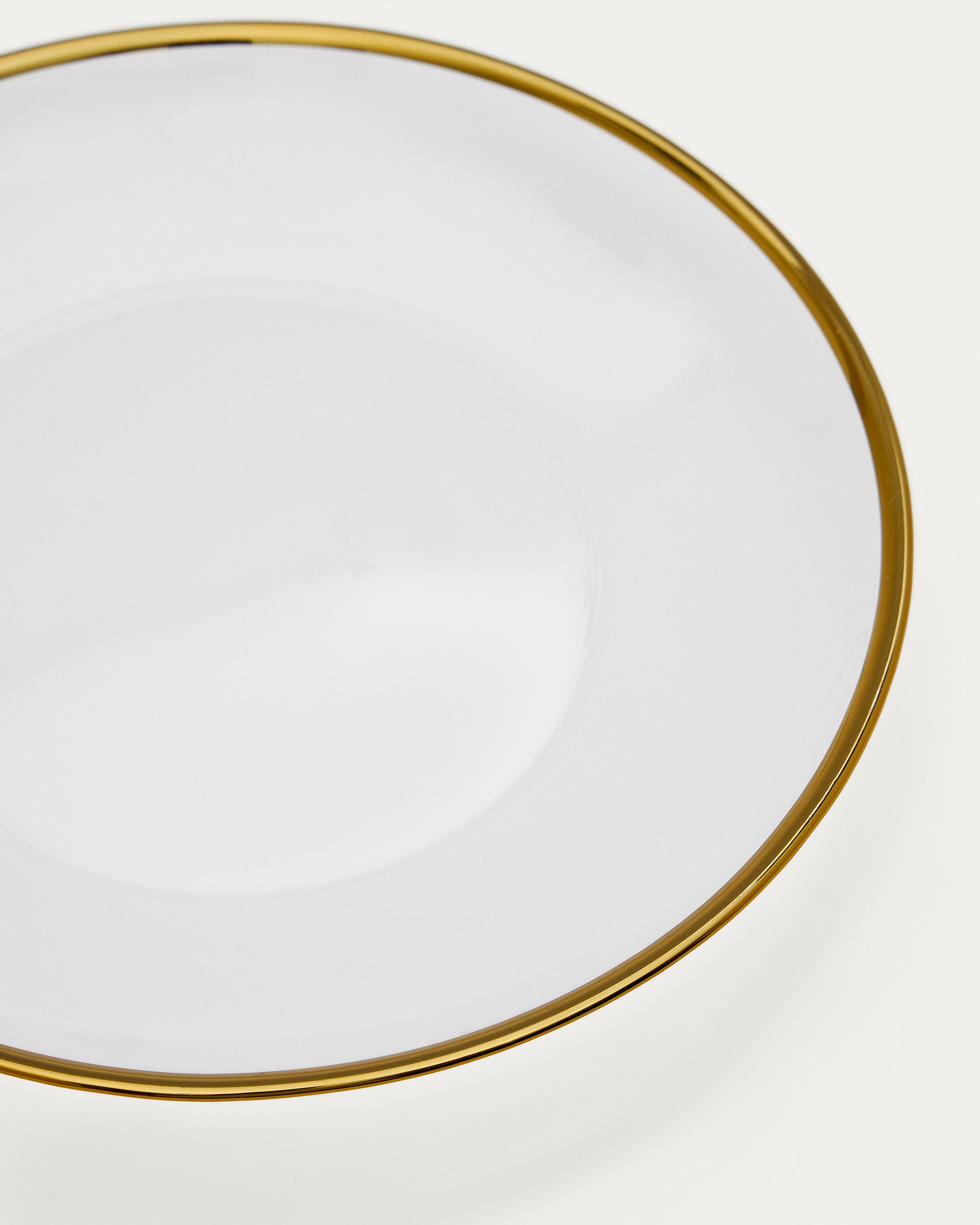 Nelie glass dessert plate with golden edges - Detail