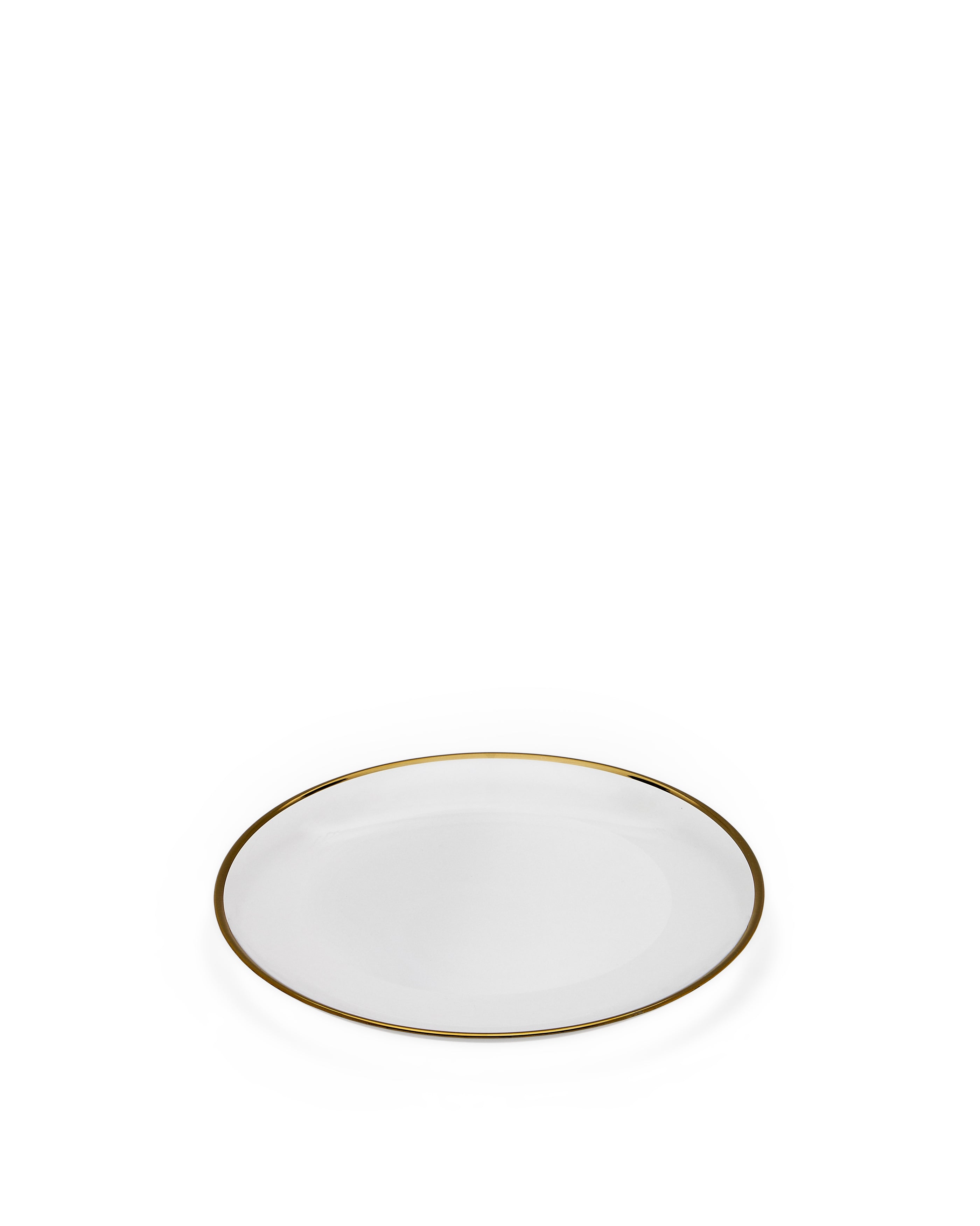 Nelie flat plate with golden edges - Product Image