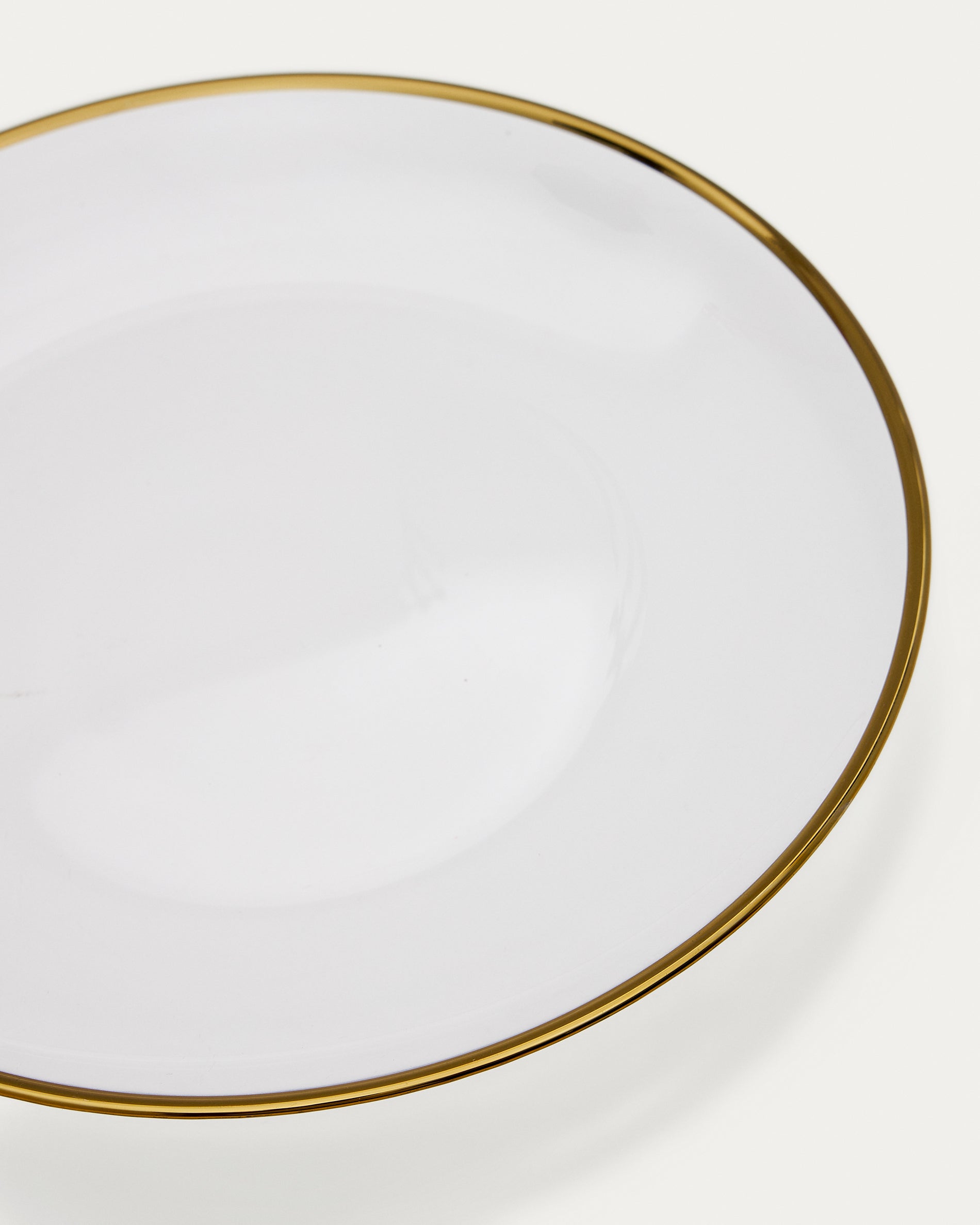 Nelie flat plate with golden edges - Detail