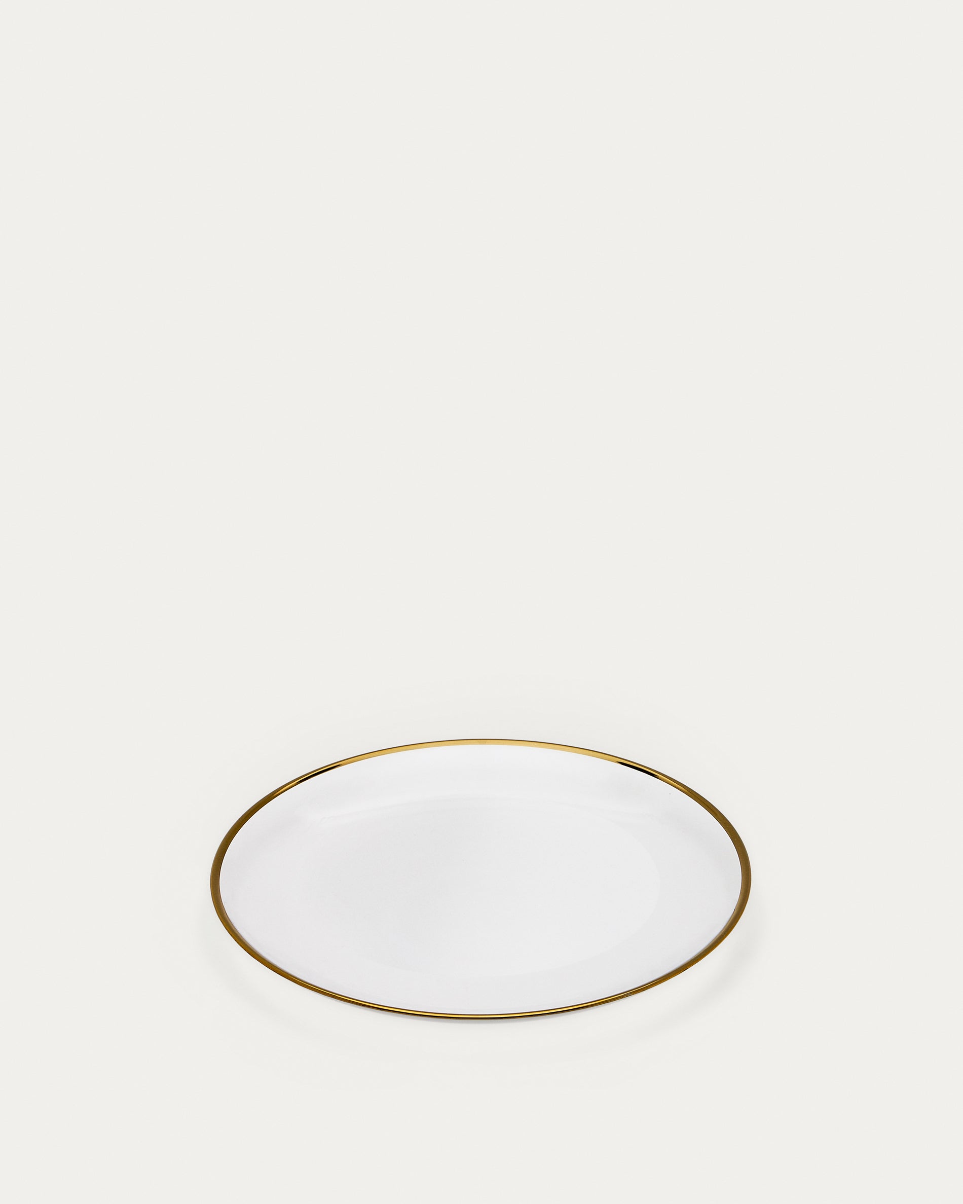 Nelie flat plate with golden edges - Product View