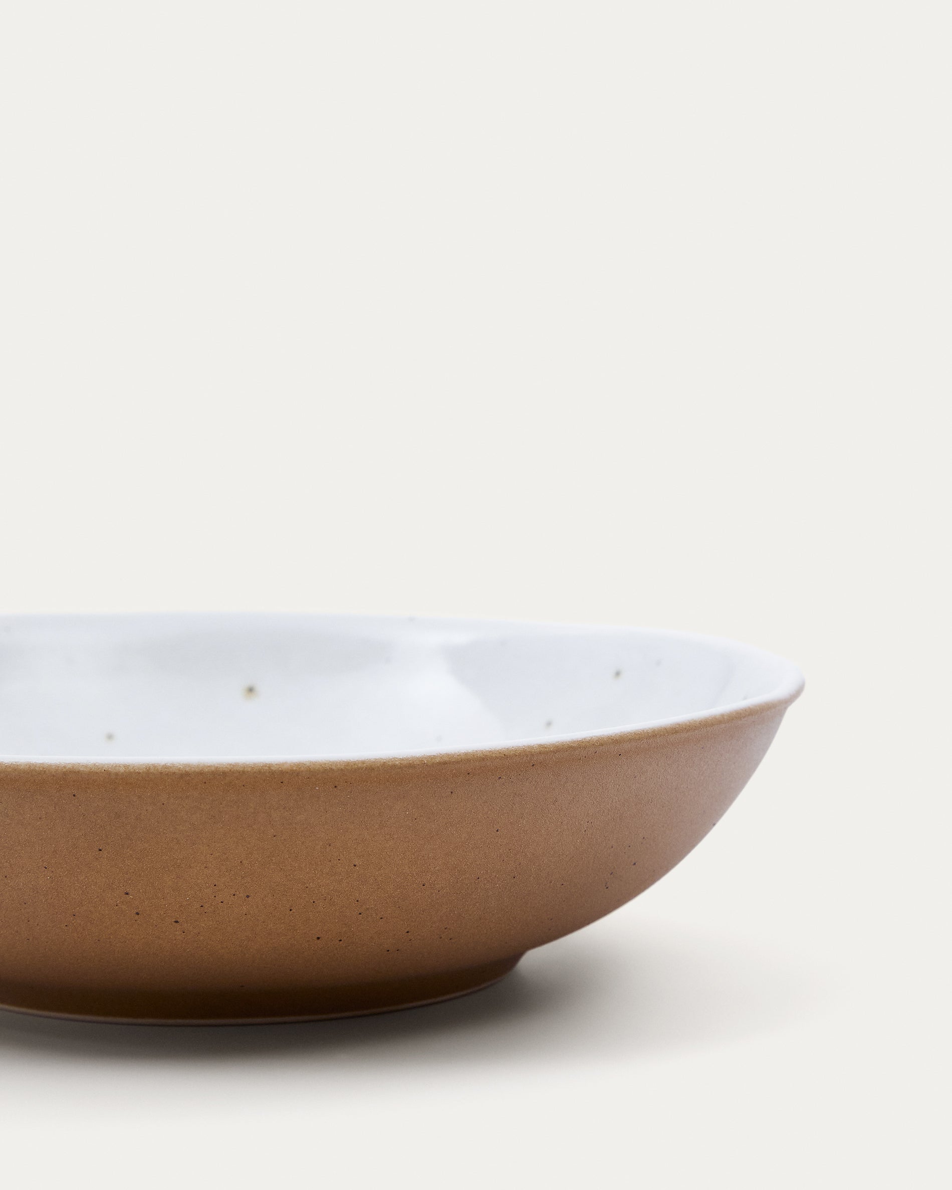 Publia white ceramic deep bowl