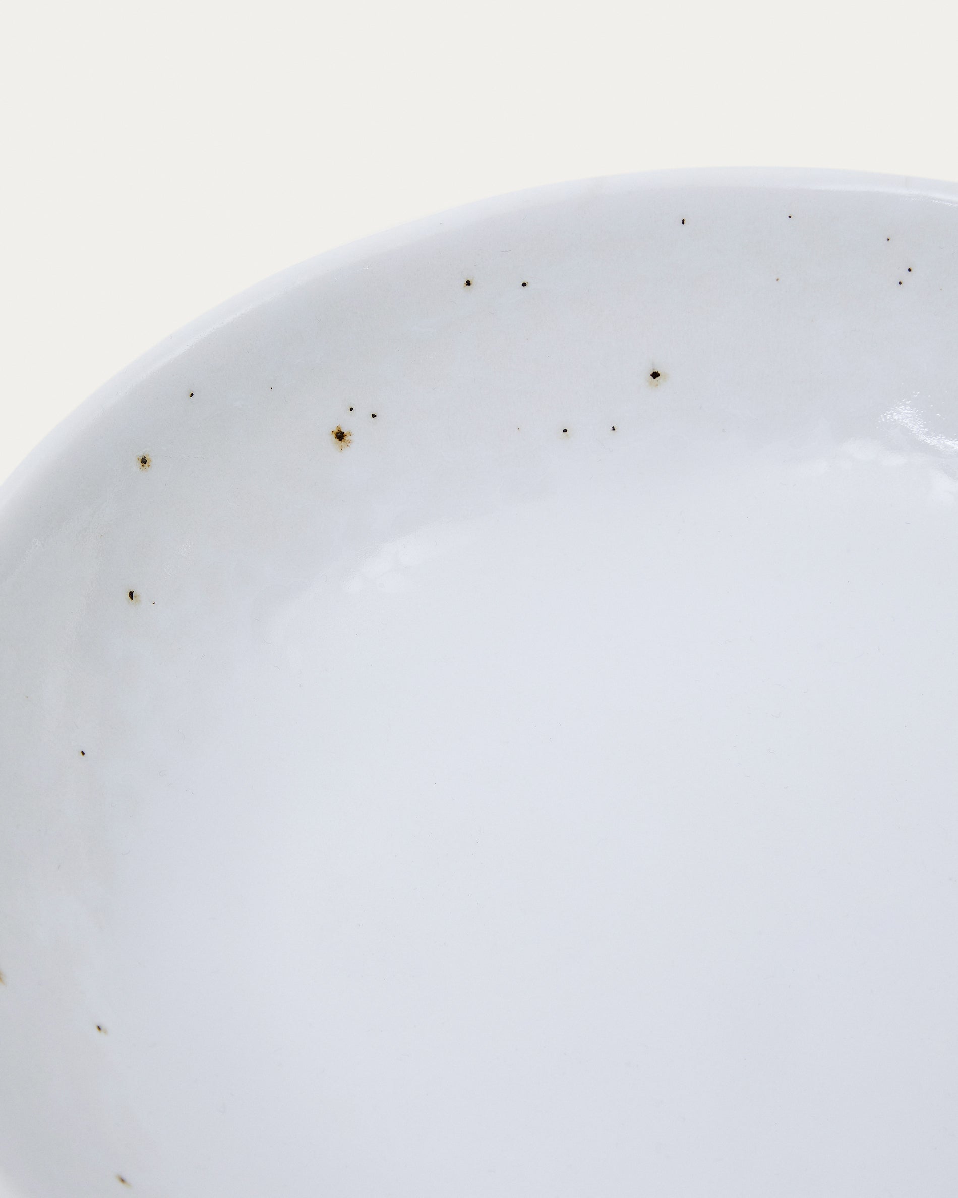 Publia white ceramic deep bowl