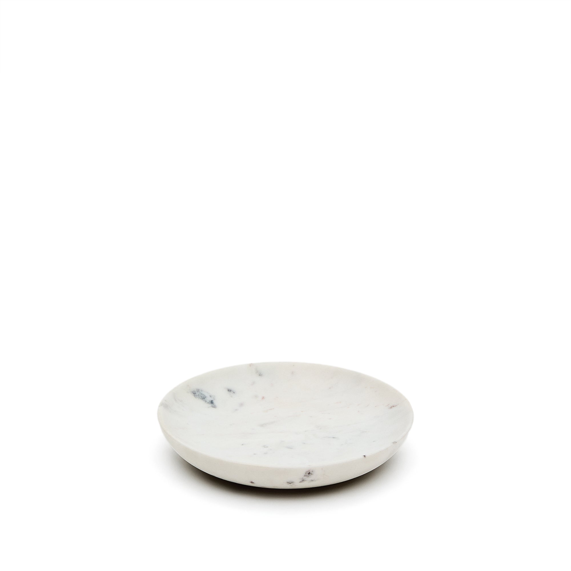 Ecin medium-sized, white marble serving plate - Product Image