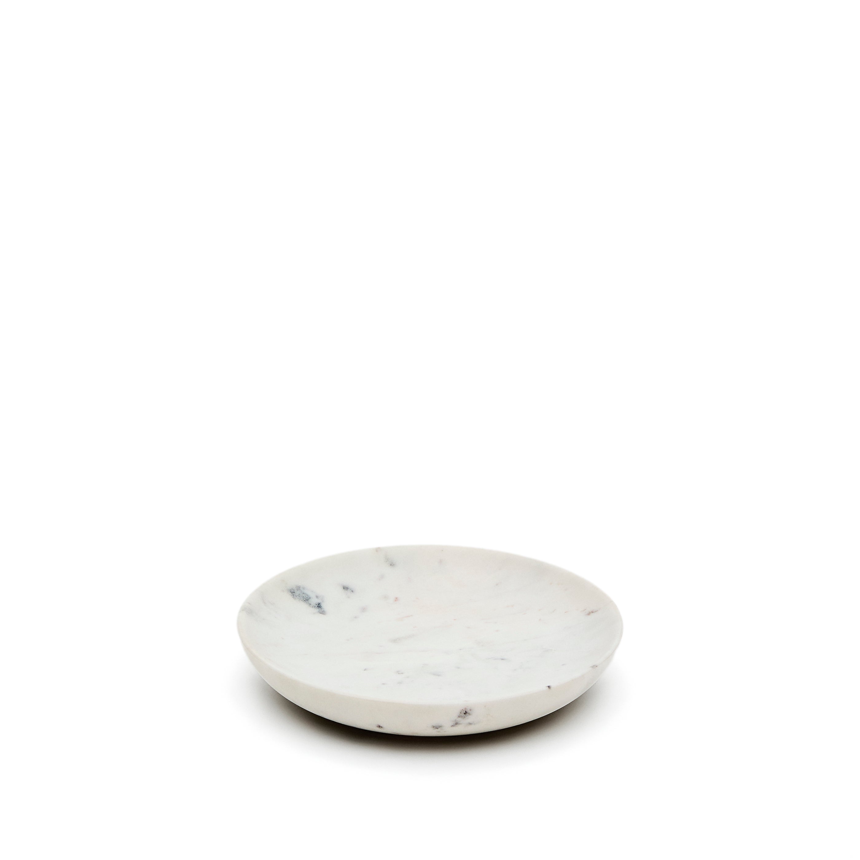 Ecin medium-sized, white marble serving plate - Product Image