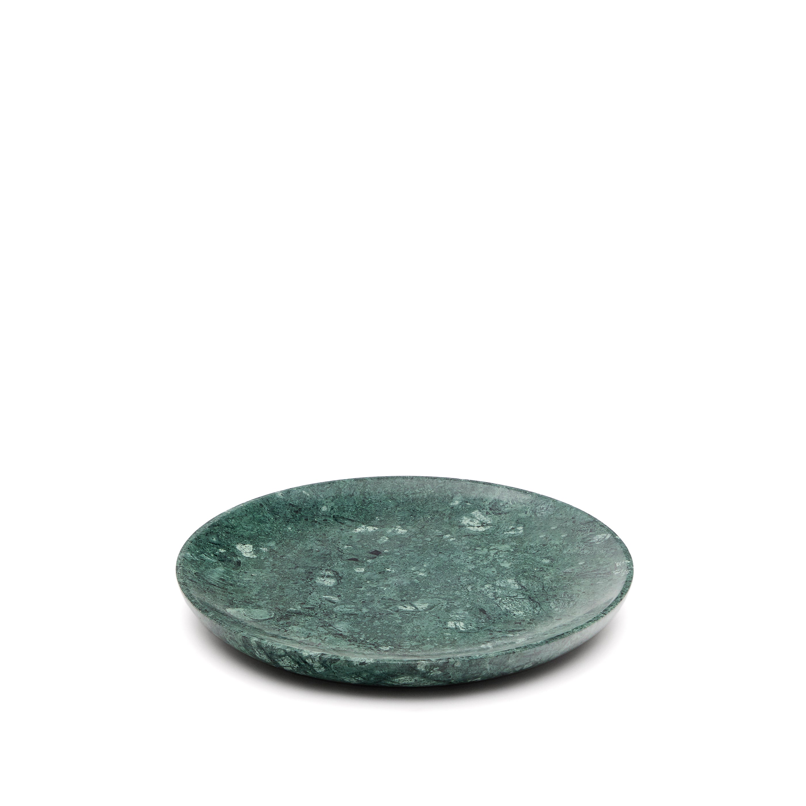 Ecin medium-sized, green marble serving plate - Product Image