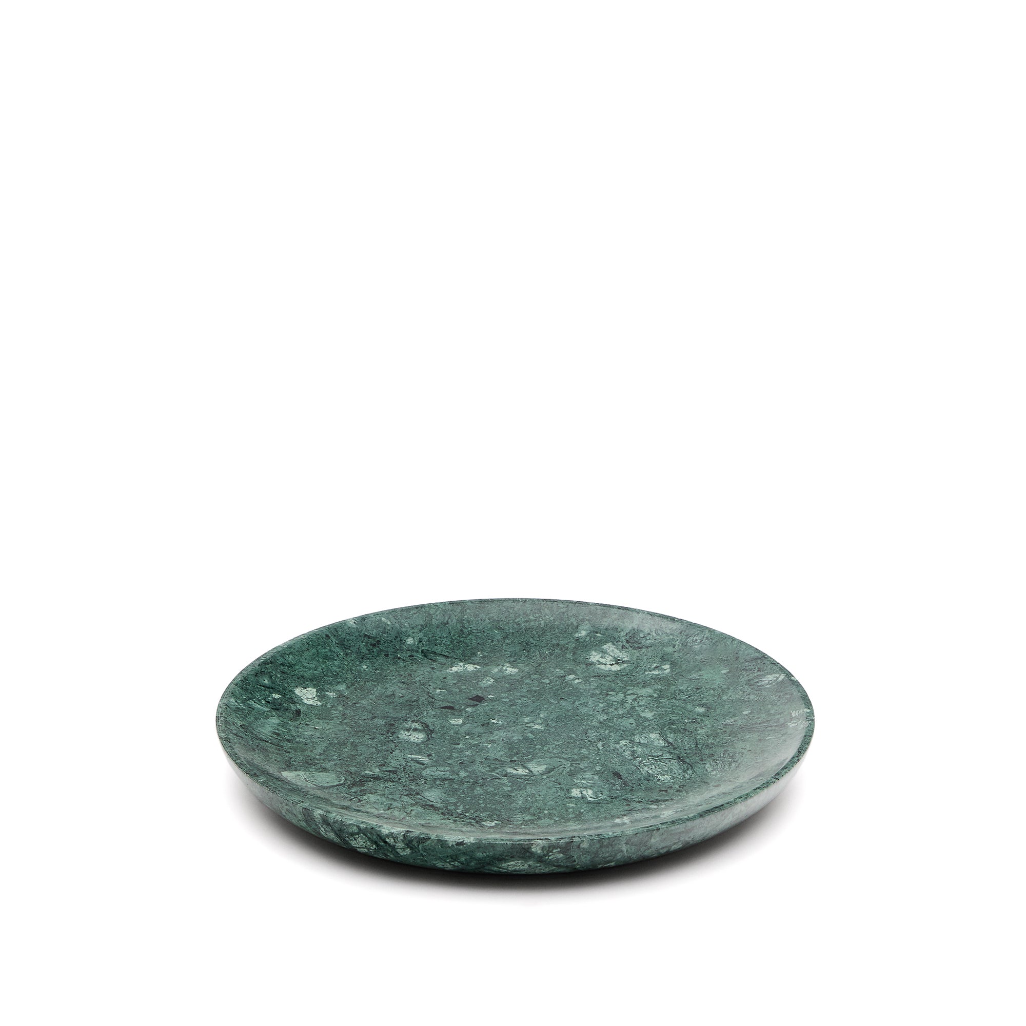 Ecin medium-sized, green marble serving plate - Product Image