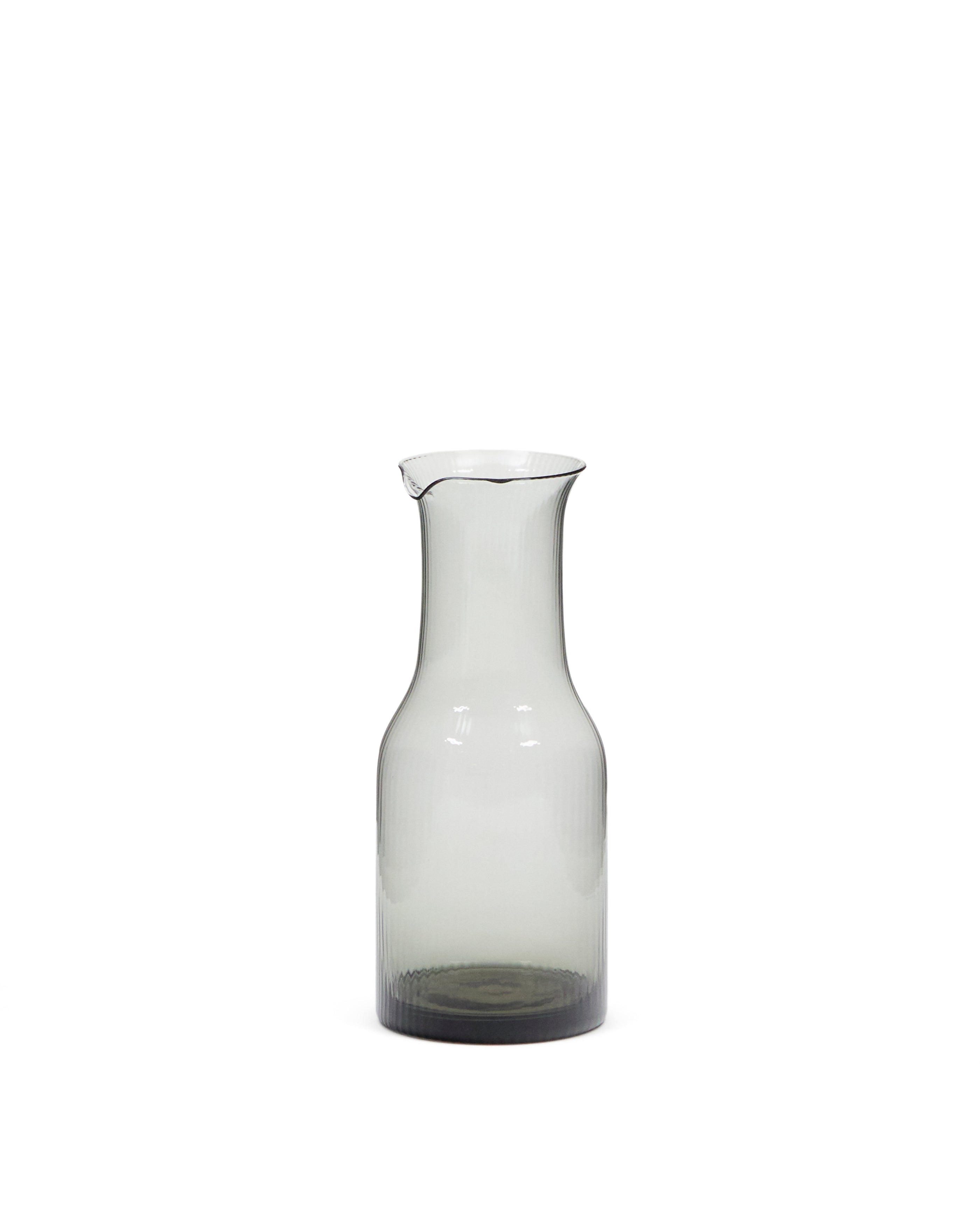 Thiba grey glass jug, 90 cl - Product Image