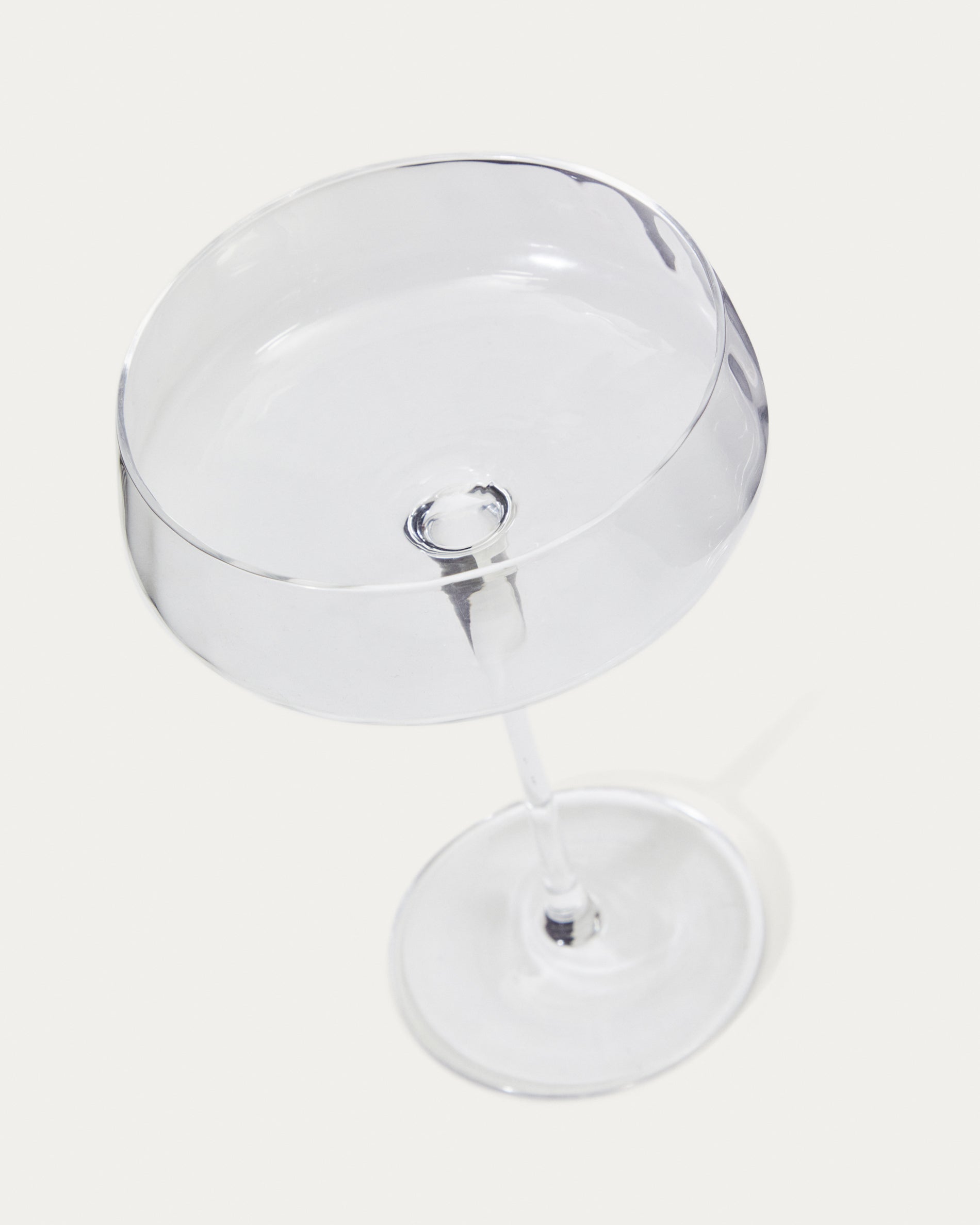 Mimba champagne flute in transparent glass, 25 cl - Detail