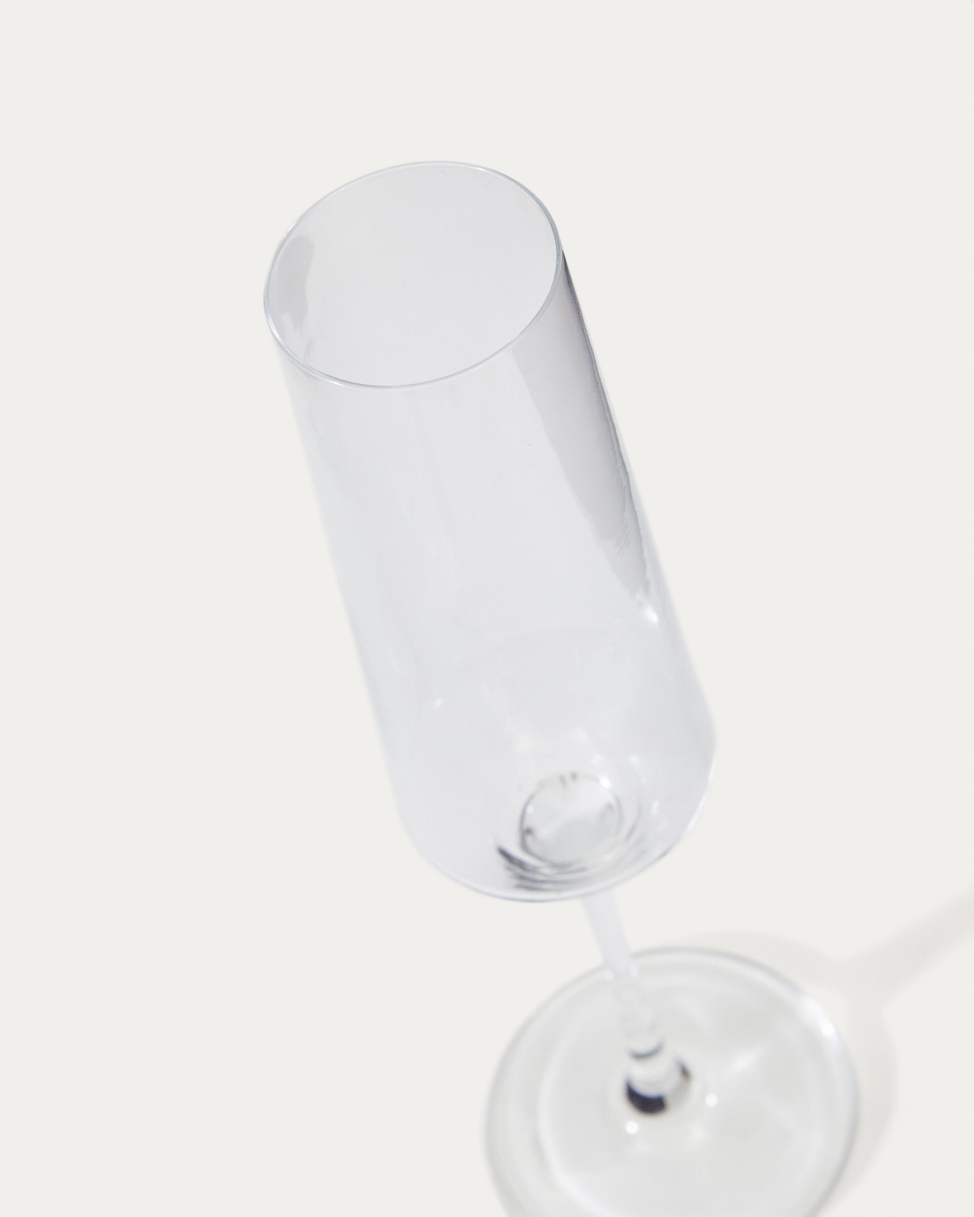 Kiro champagne flute in transparent glass, 21 cl - Detail