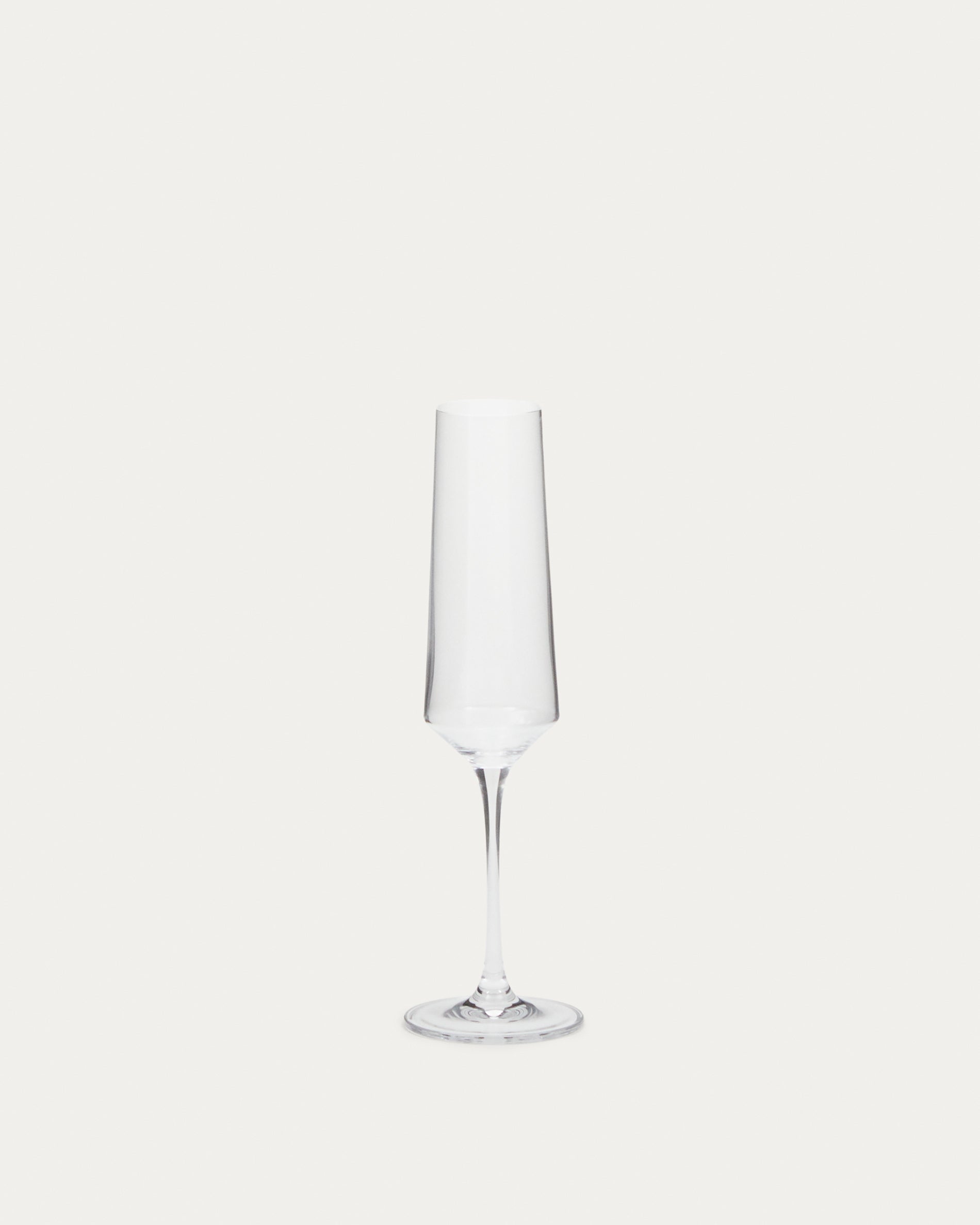 Kiro champagne flute in transparent glass, 21 cl - Product View