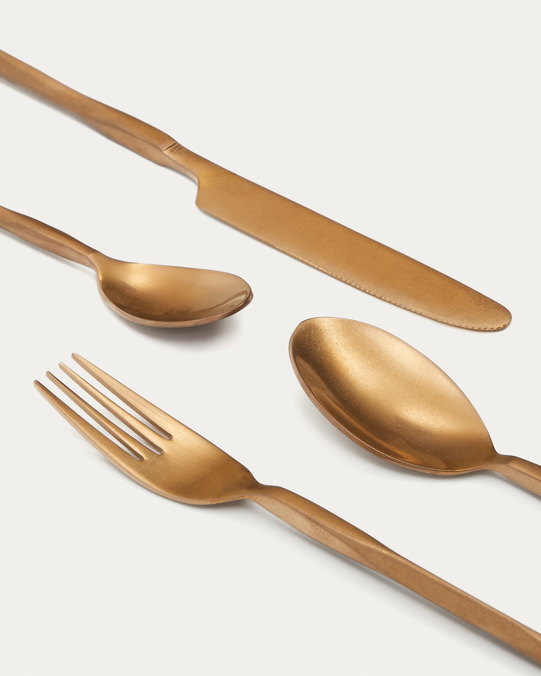 Ali 16-piece copper cutlery set - Detail