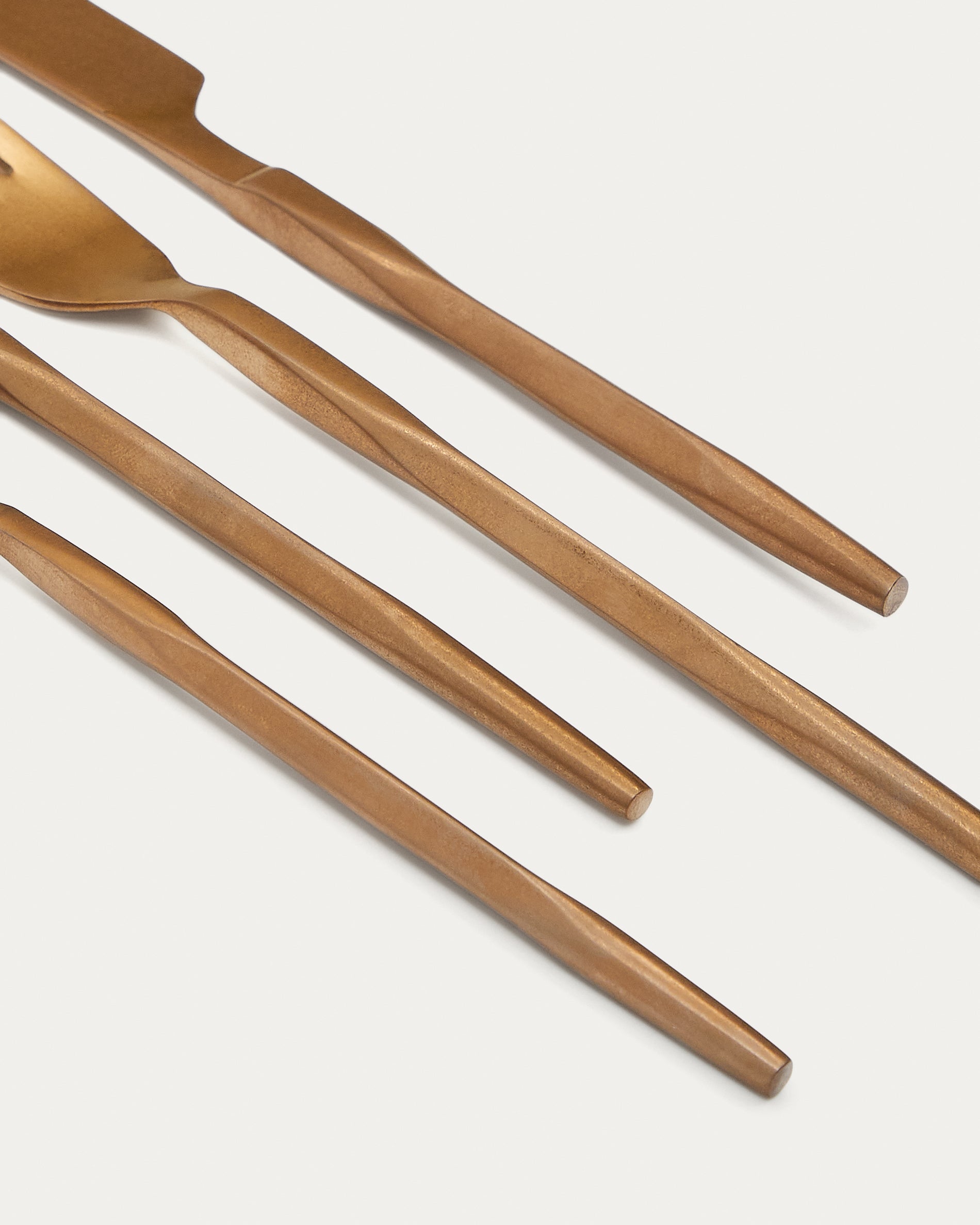 Ali 16-piece copper cutlery set - Detail