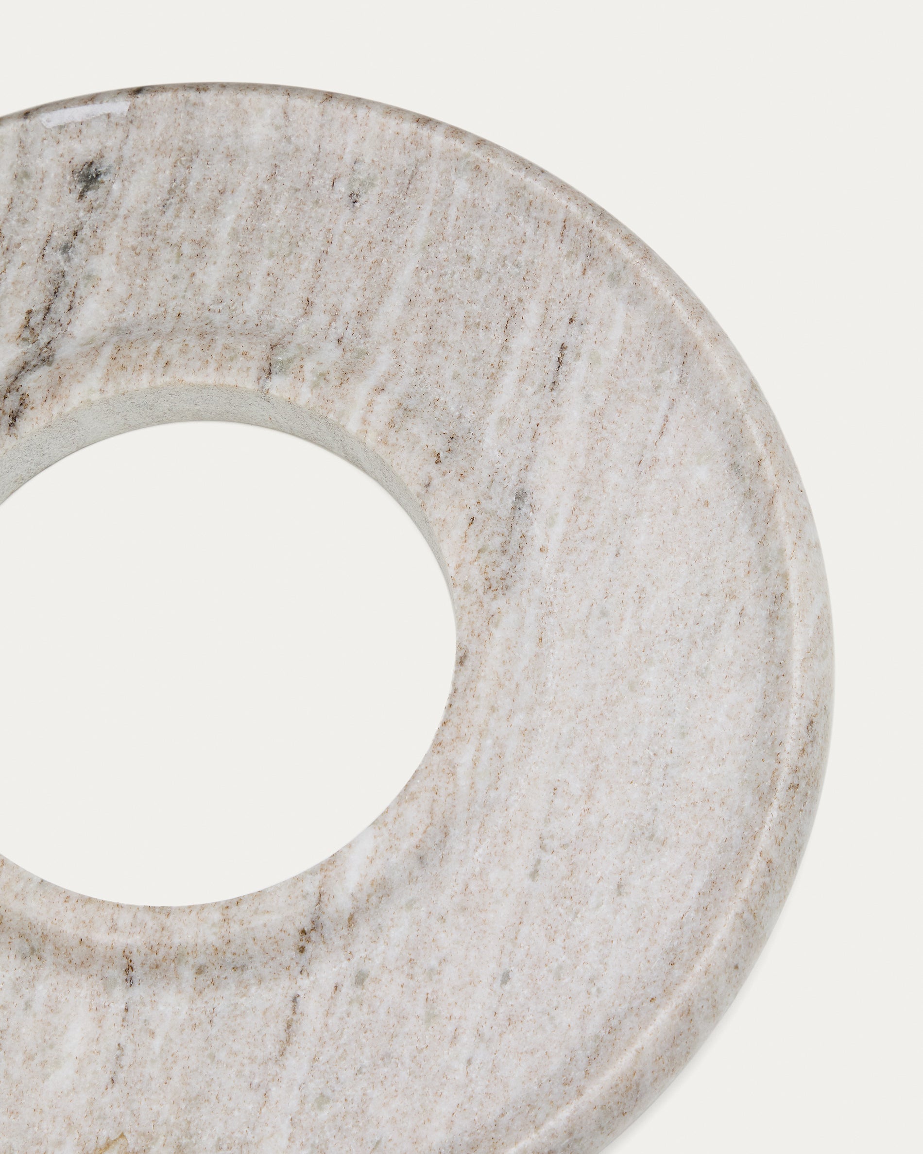 Morel beige marble serving tray - Detail