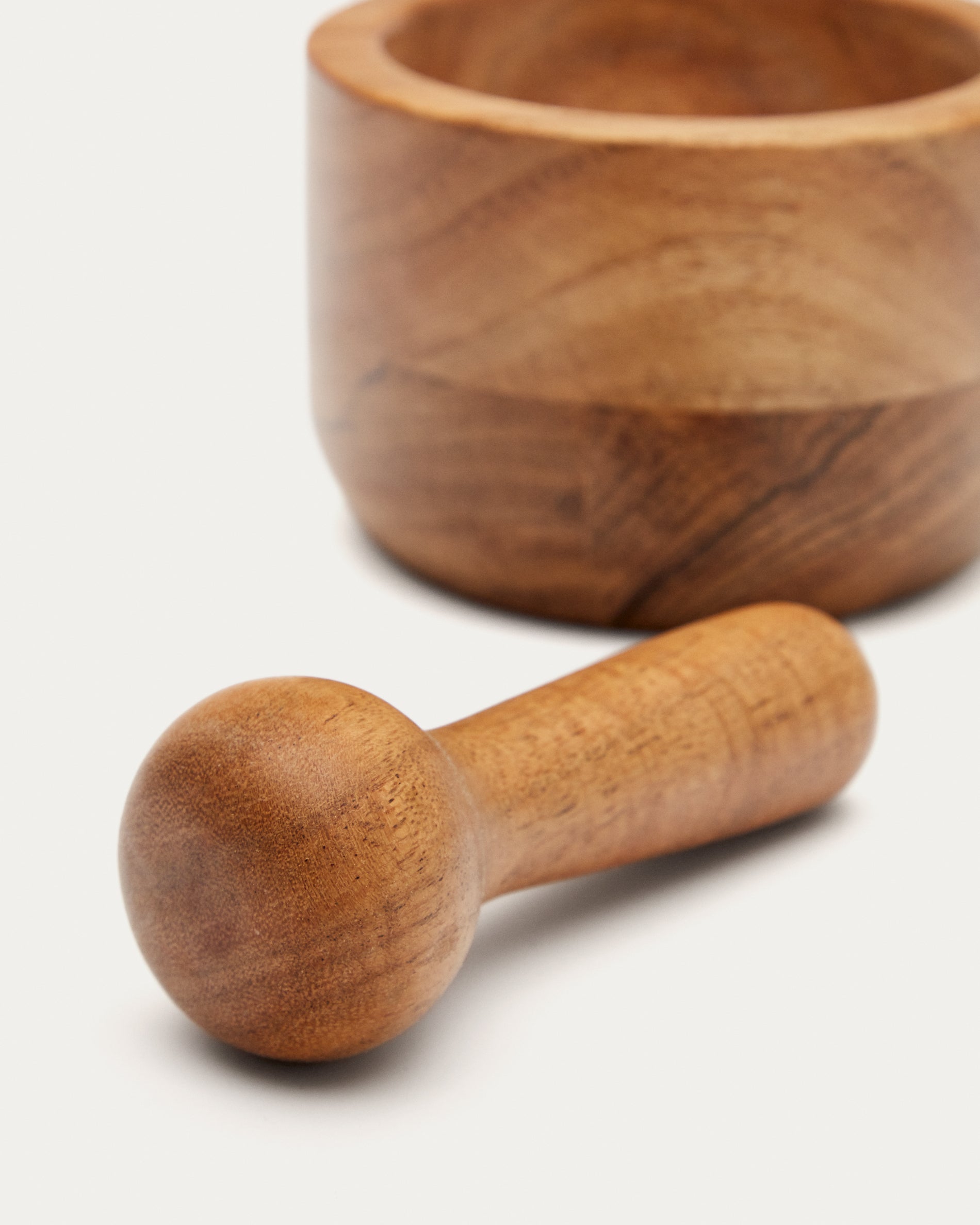 Kasia solid acacia wood mortar - Detail