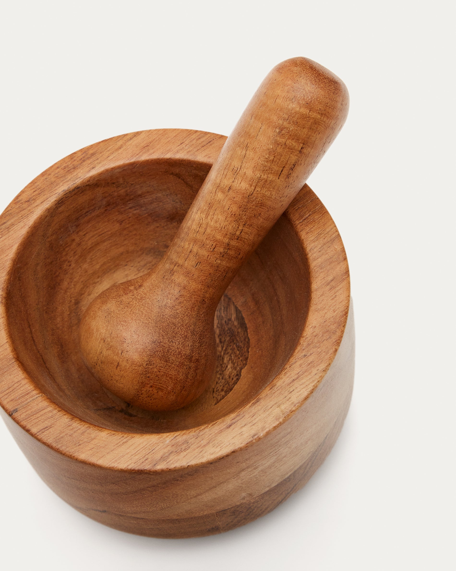 Kasia solid acacia wood mortar - Detail