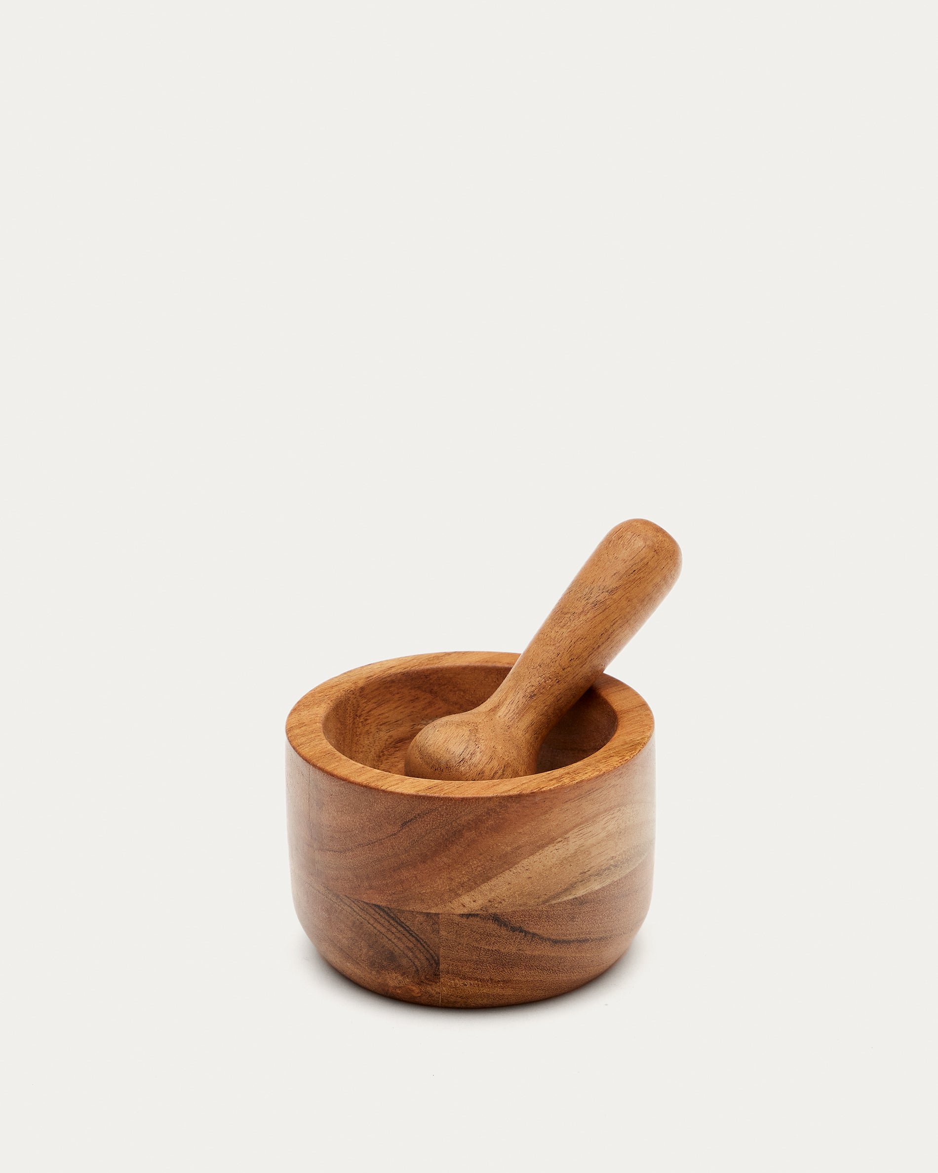 Kasia solid acacia wood mortar - Product View