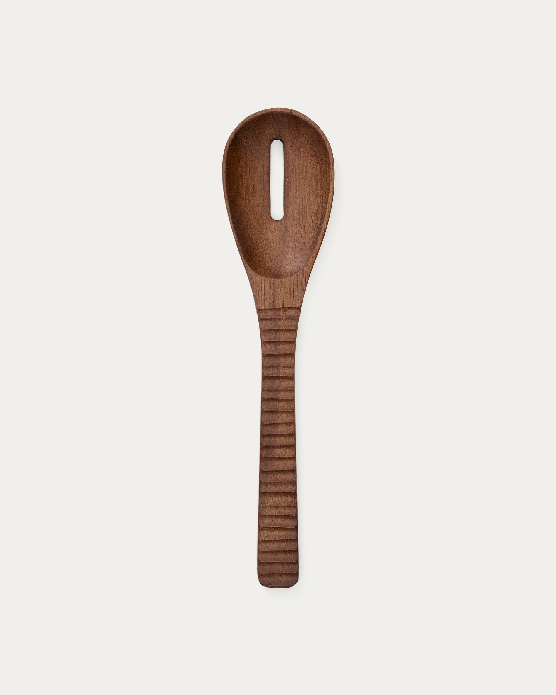 Rommu wooden spoon with a hole made of acacia wood FSC 100% - Product View
