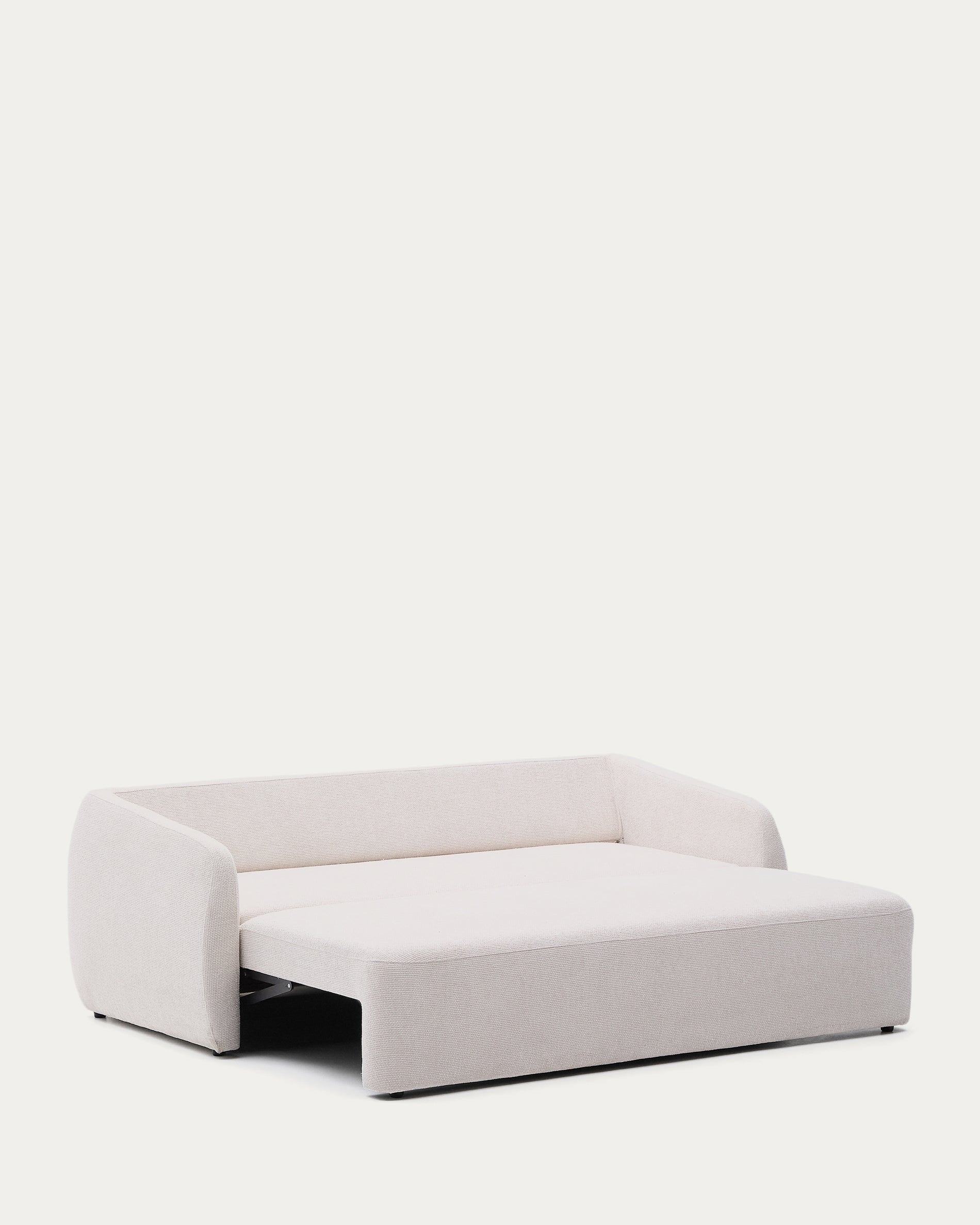 Laira 3-seater sofa bed in ecru chenille 218cm FSC Mix Credit - Product View