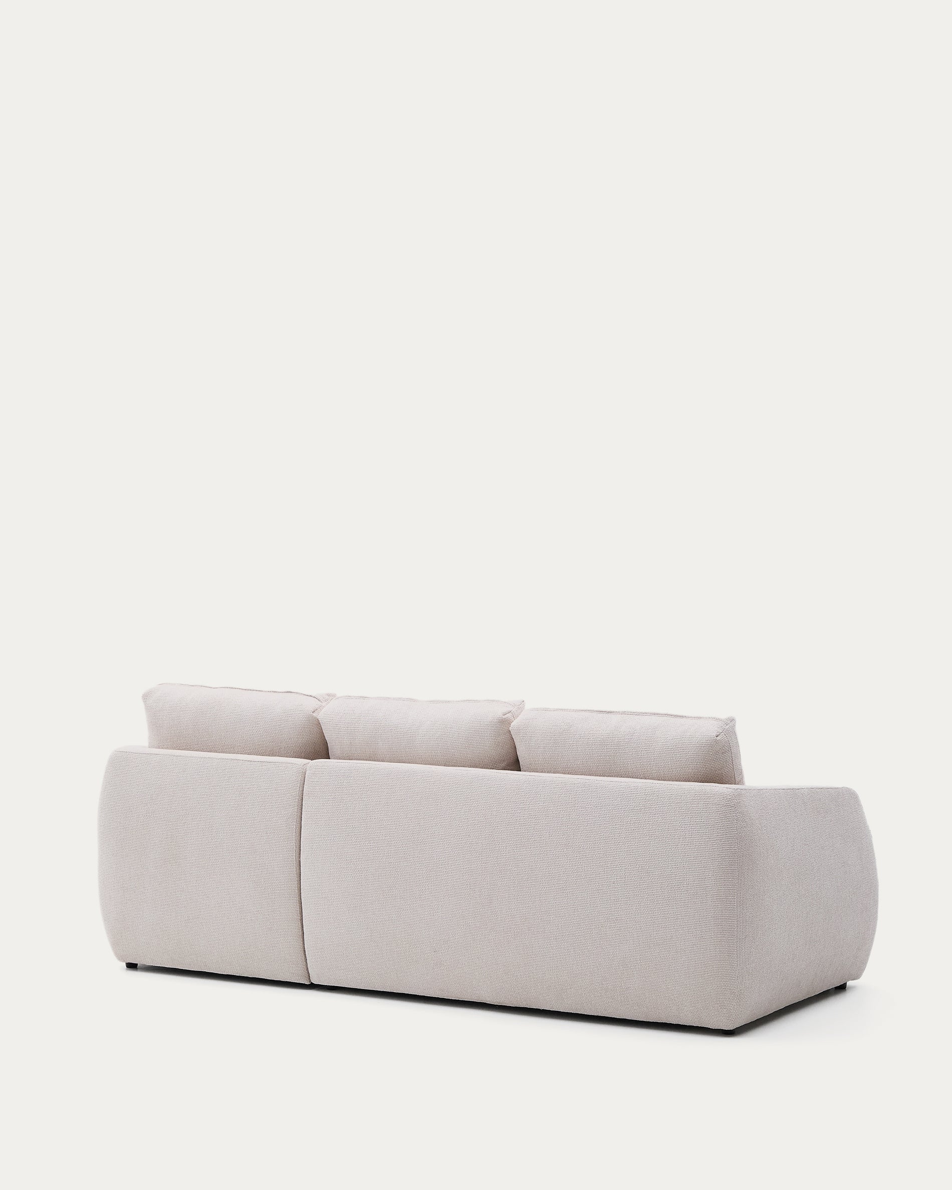 Laira 3-üléses chenille kanapéágy jobb oldali chaise longue-val, ecru, 246 cm, FSC Mix Credit