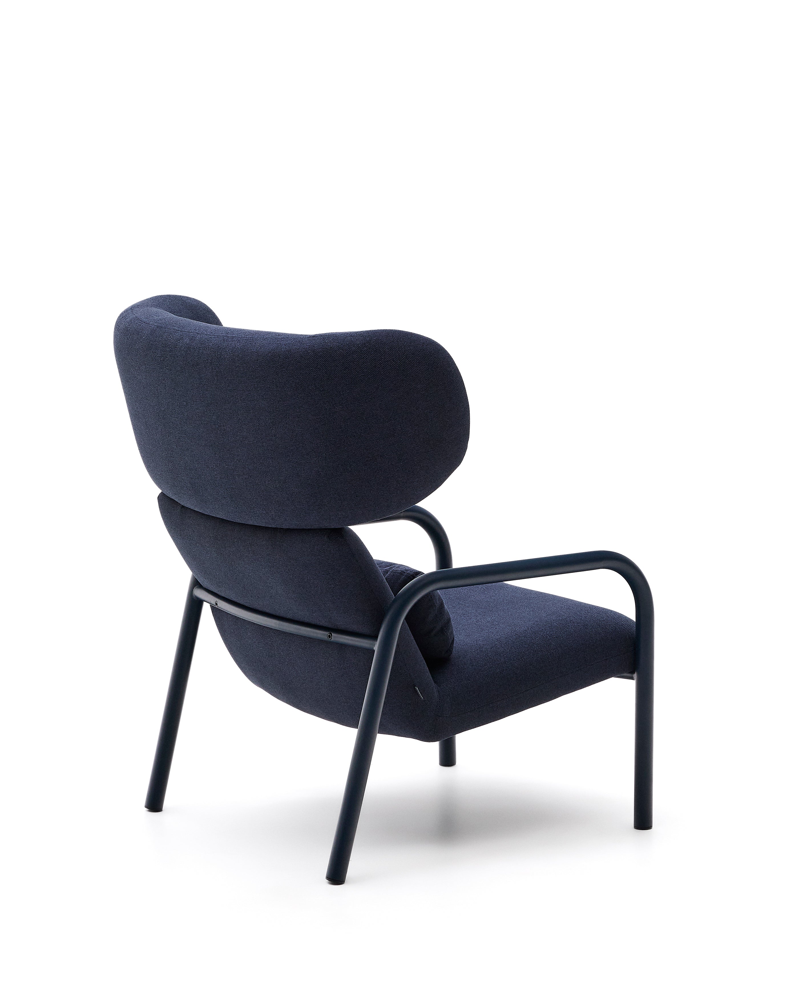 Inari armchair in blue with blue painted steel finish FSC Mix Credit - Product Image