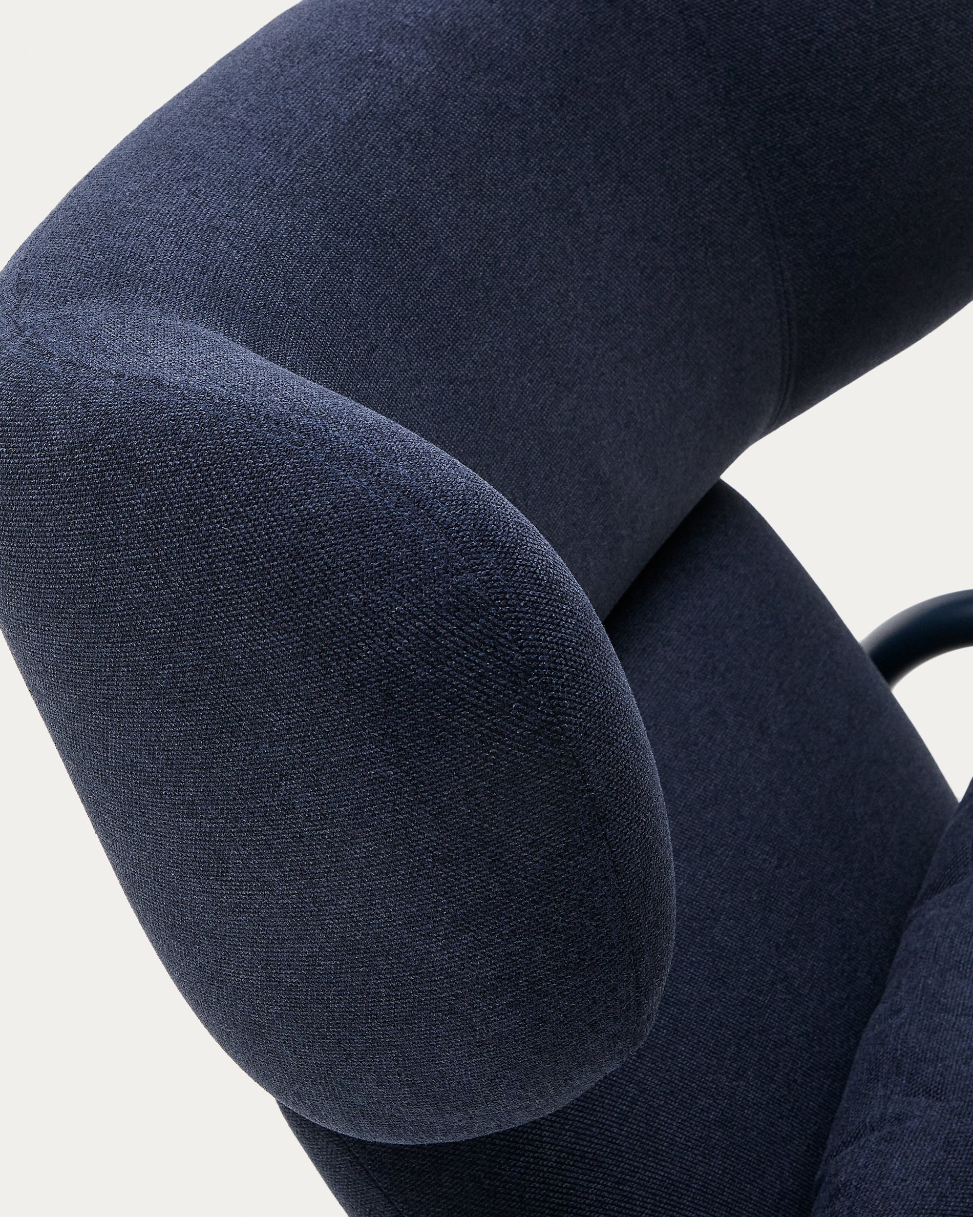 Inari armchair in blue with blue painted steel finish FSC Mix Credit - Detail