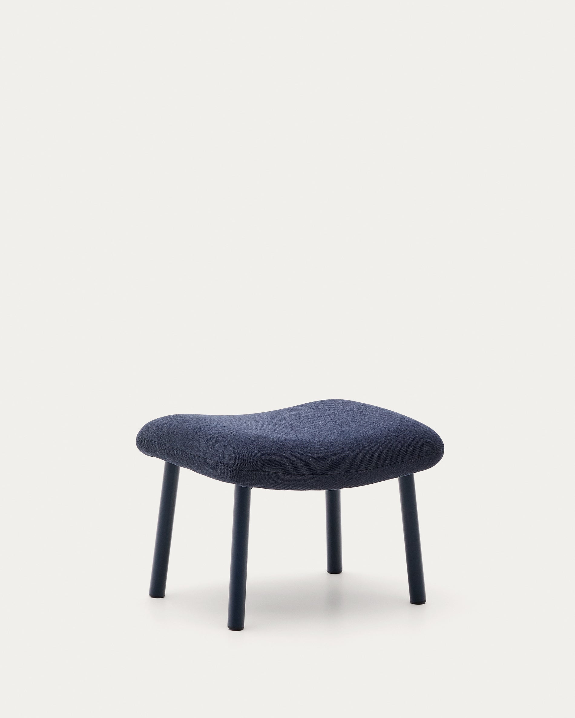 Inari footrest in blue and steel with a blue painted finish 60 x 50cm FSC Mix Credit - Product View