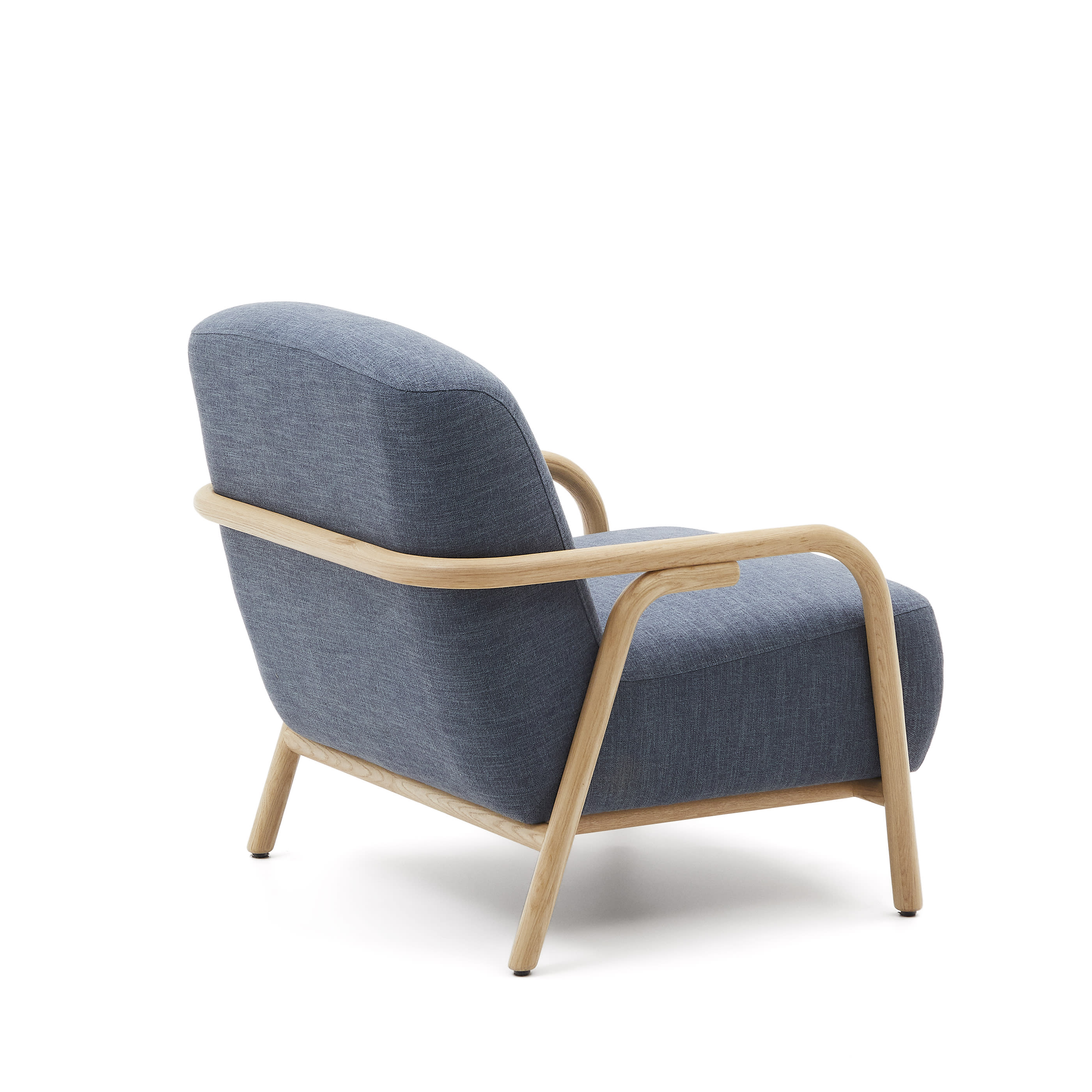 Sylo blue armchair, made of solid ash wood, 100% FSC