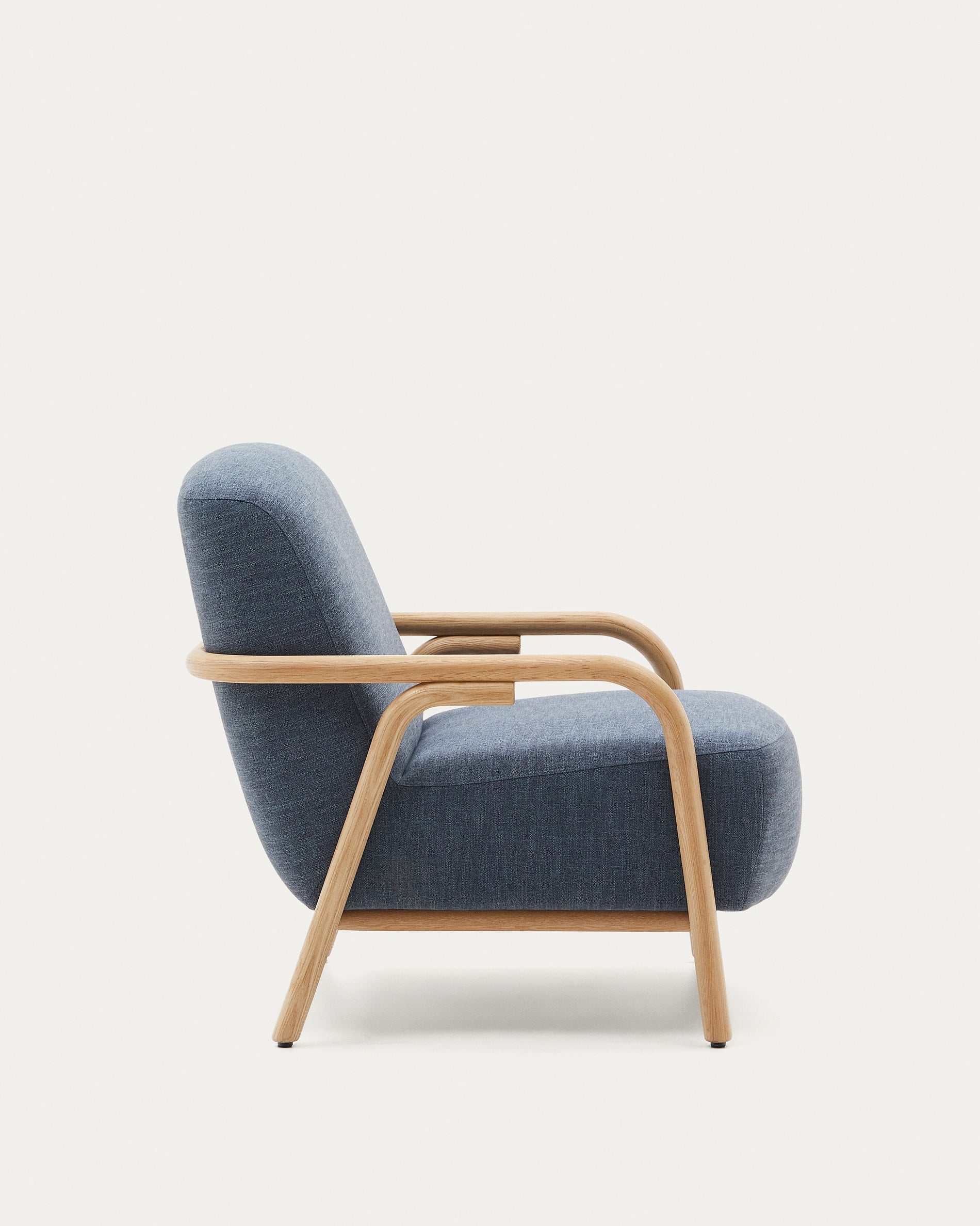 Sylo blue armchair, made of solid ash wood, 100% FSC