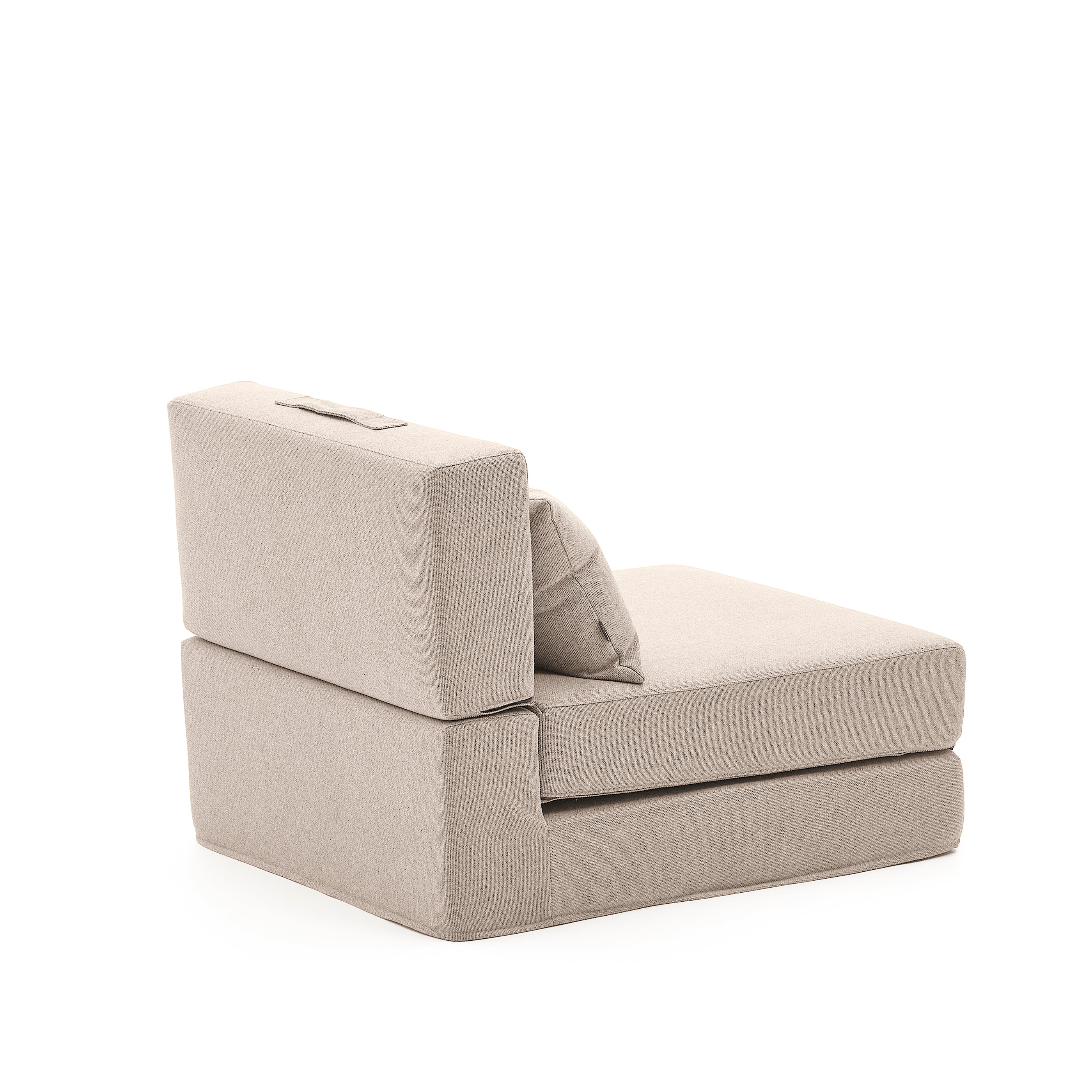 Arty beige, convertible pouffe/bed 70 x 89 (200) cm - Product Image