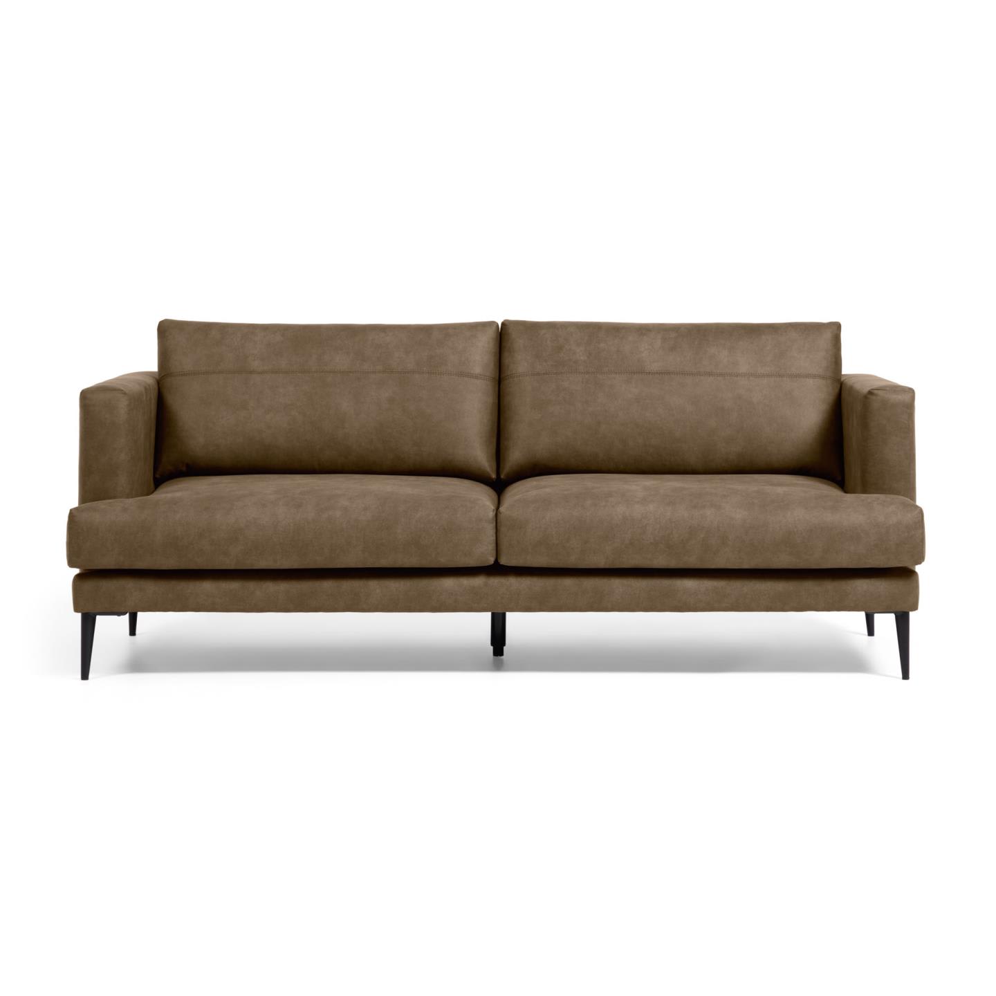 Tanya 2-person sofa in dark brown, 183 cm