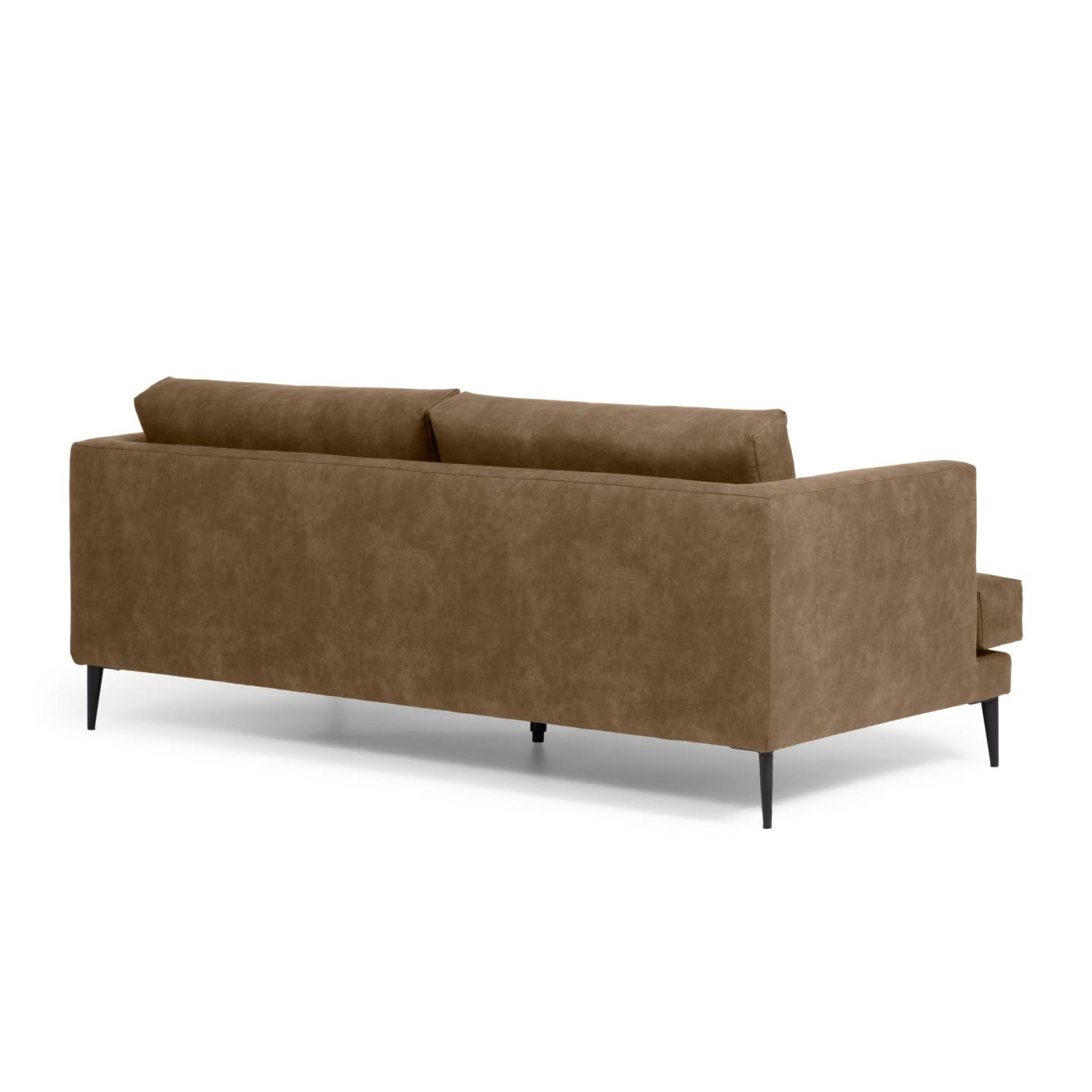 Tanya 2-person sofa in dark brown, 183 cm