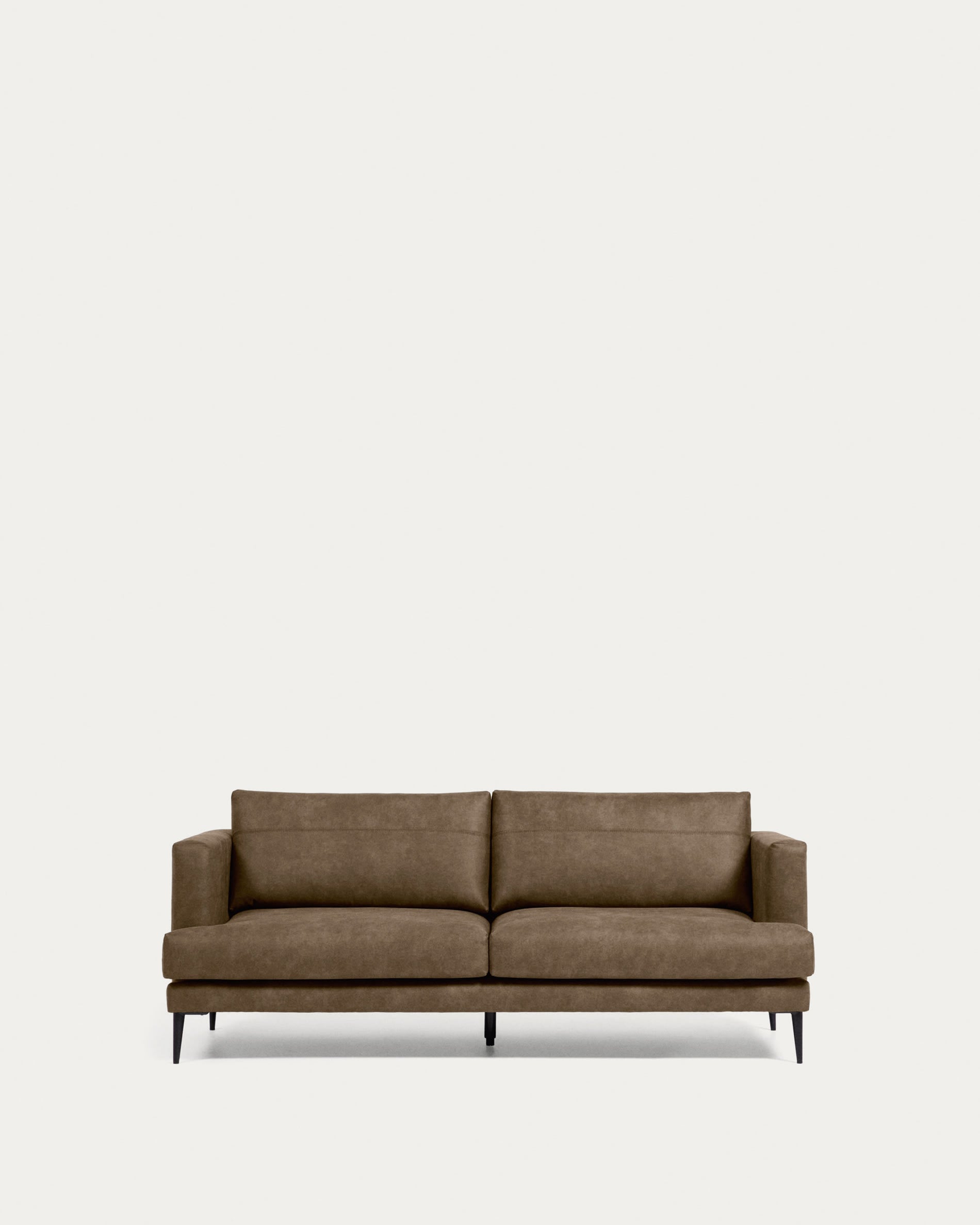 Tanya 2-person sofa in dark brown, 183 cm