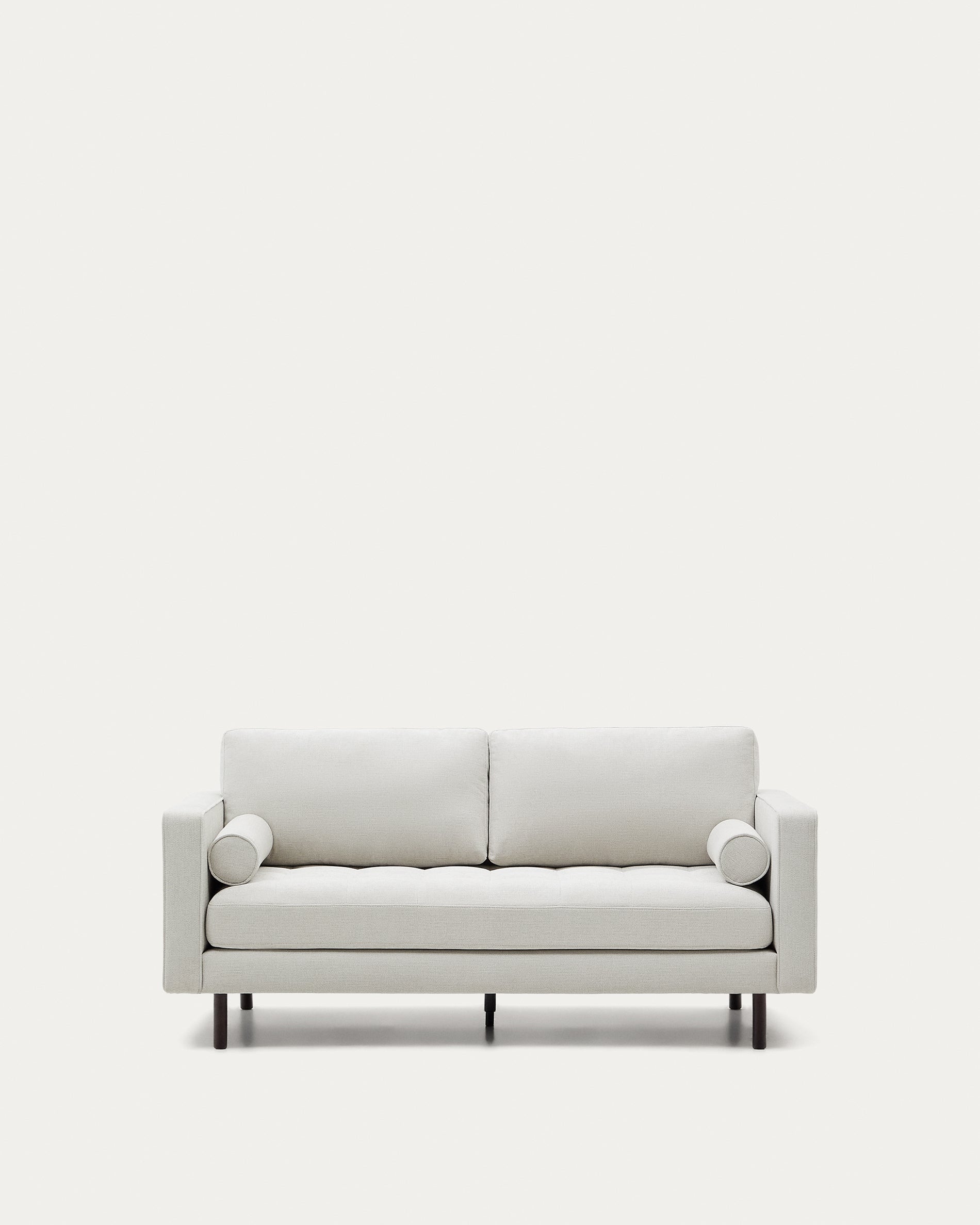 Debra 2-seater sofa in pearl chenille and legs with wenge finish, 182 cm FSC Mix Credit - Product View