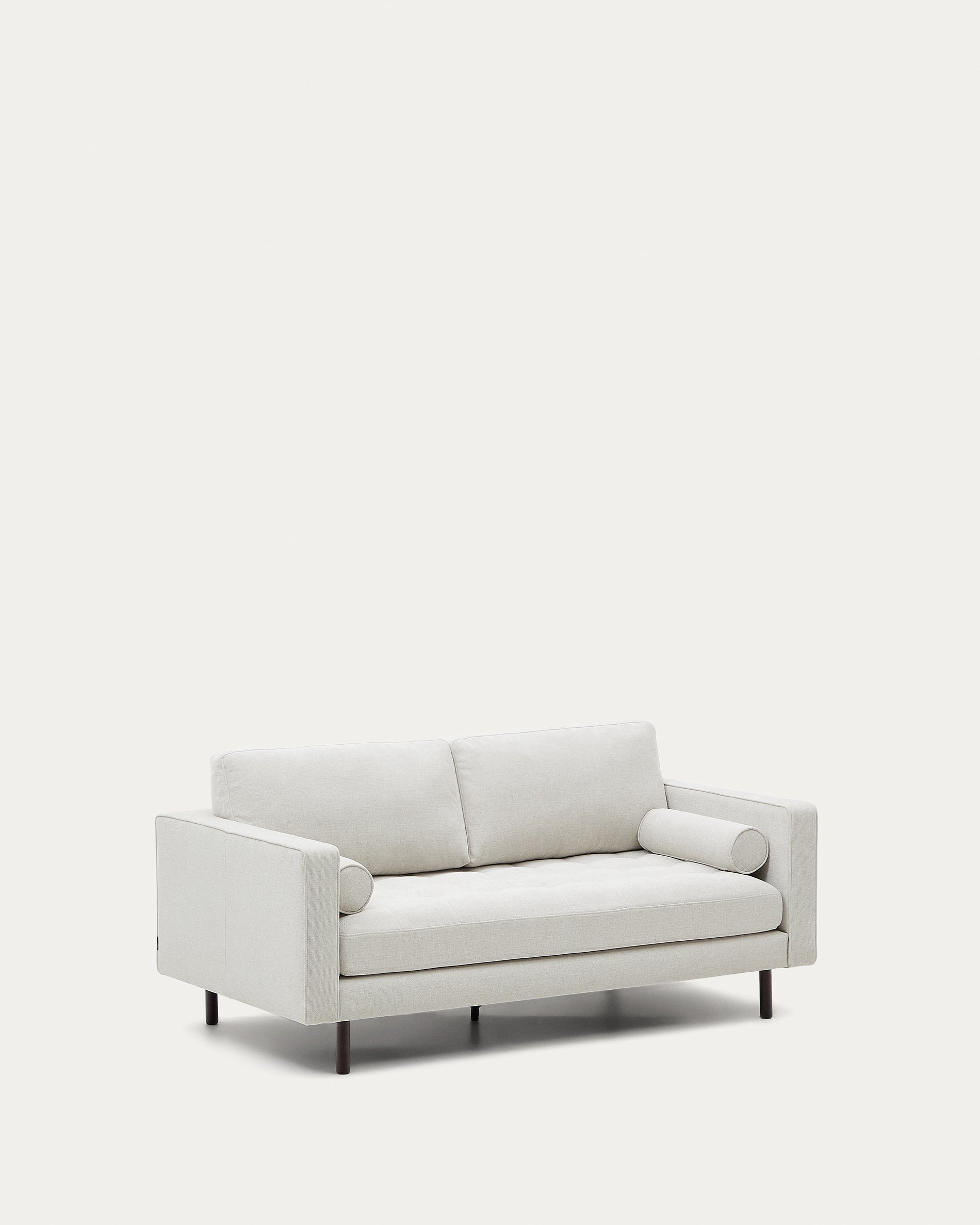 Debra 2-seater sofa in pearl chenille and legs with wenge finish, 182 cm FSC Mix Credit - Product View