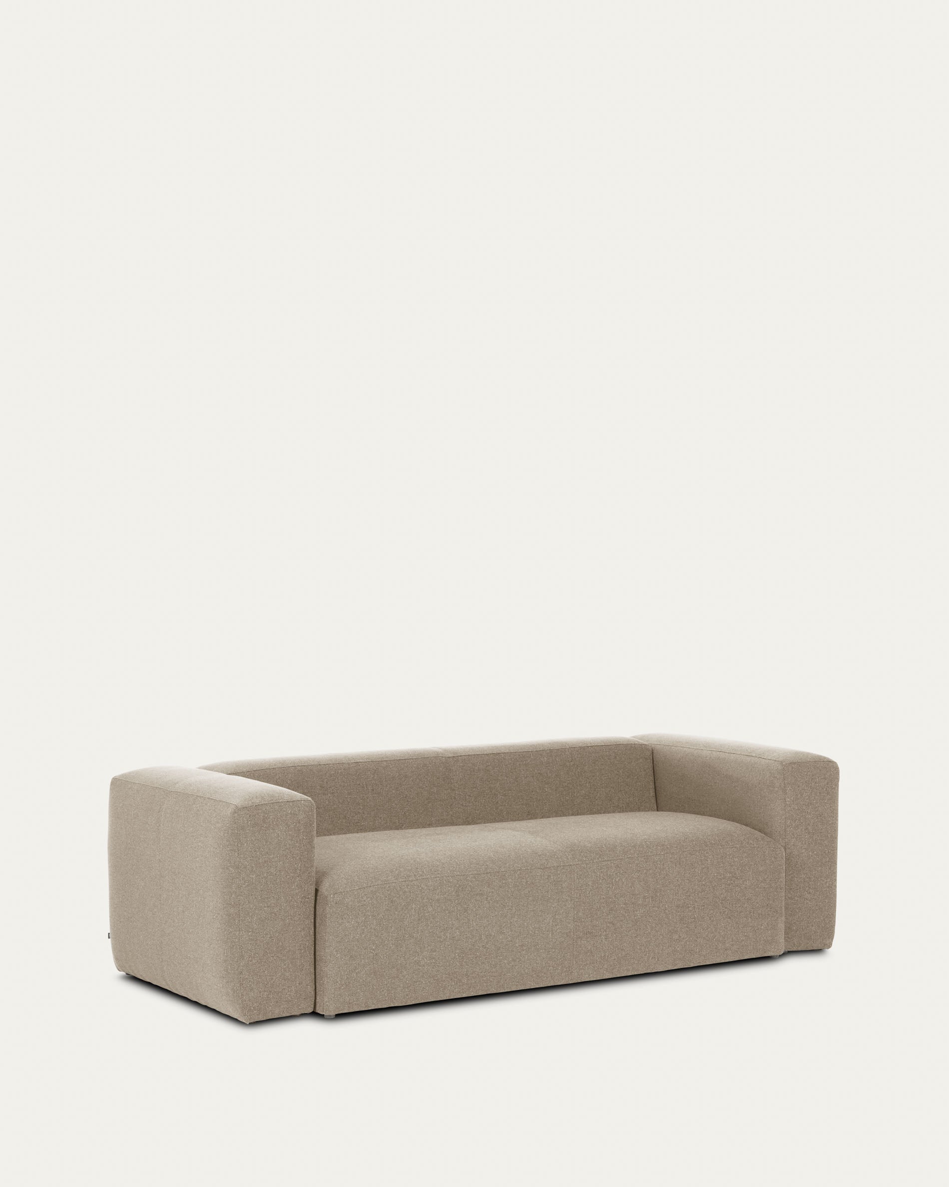 Blok 2-seater beige chenille sofa 210cm FSC Mix Credit - Product View