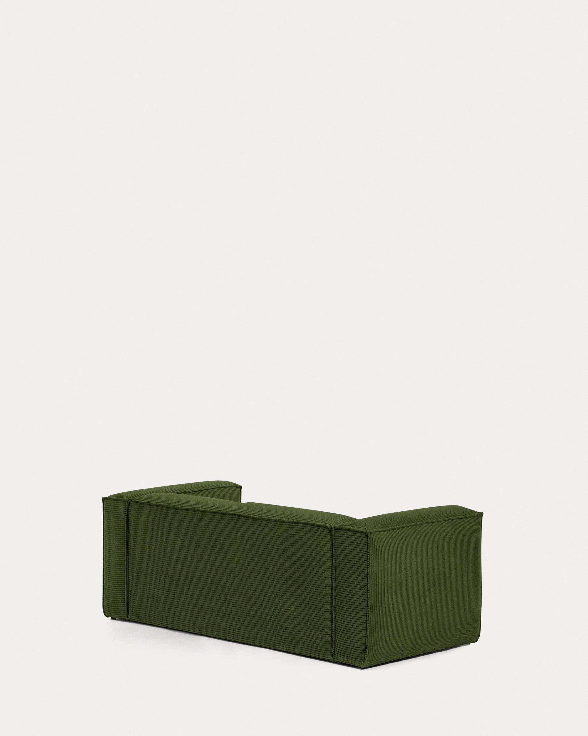 Blok 2-seater sofa in green thick corduroy 210cm FSC Mix Credit - Product View