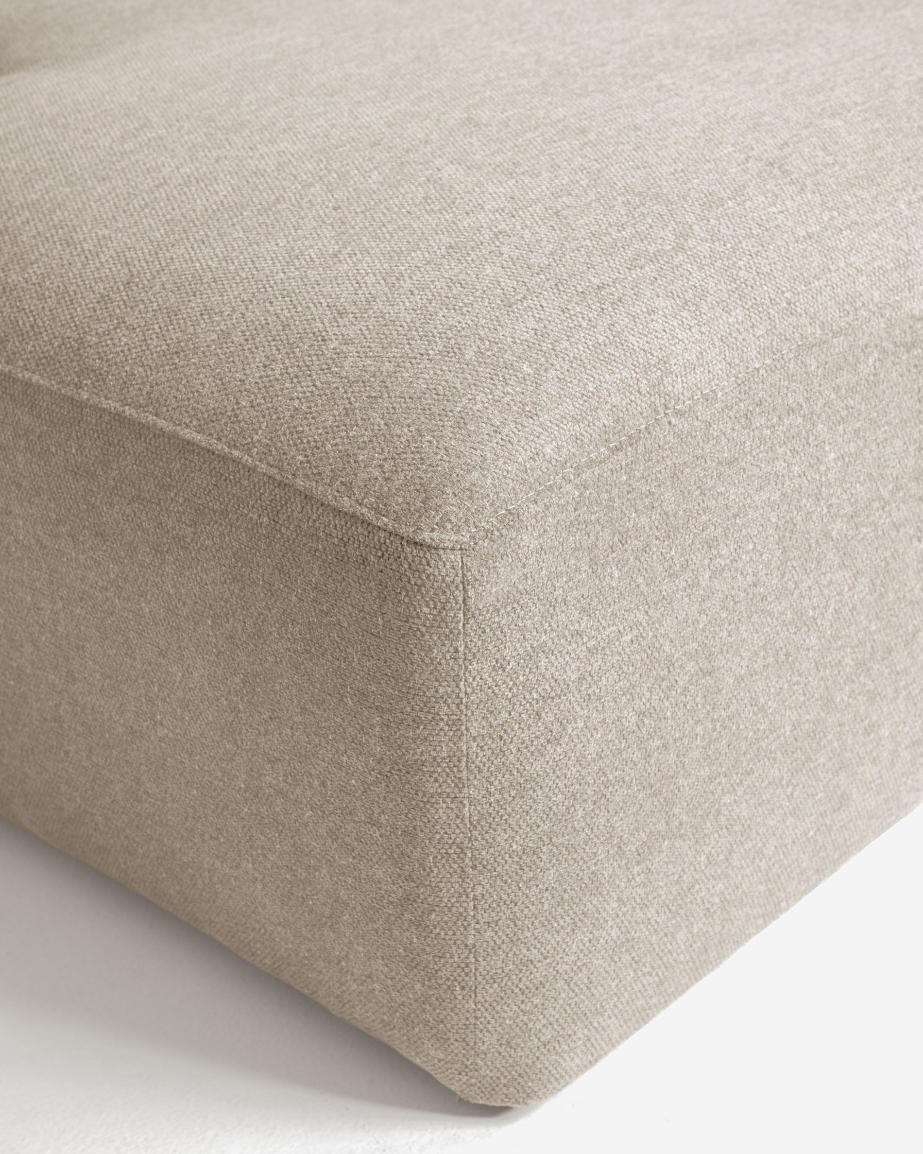 Blok 2-seater beige chenille left chaise longue sofa 240cm FSC Mix Credit - Detail