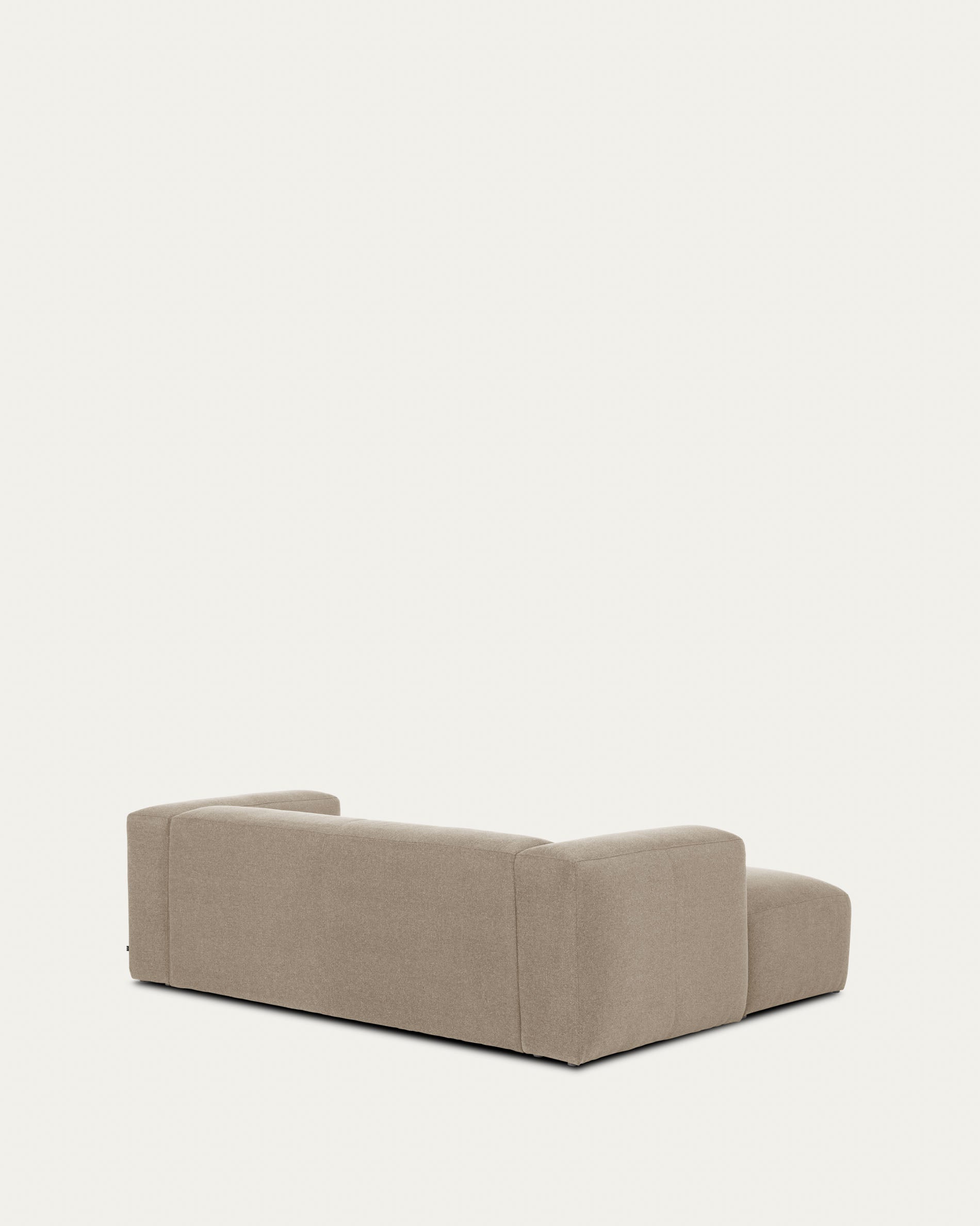 Blok 2-seater beige chenille left chaise longue sofa 240cm FSC Mix Credit - Product View